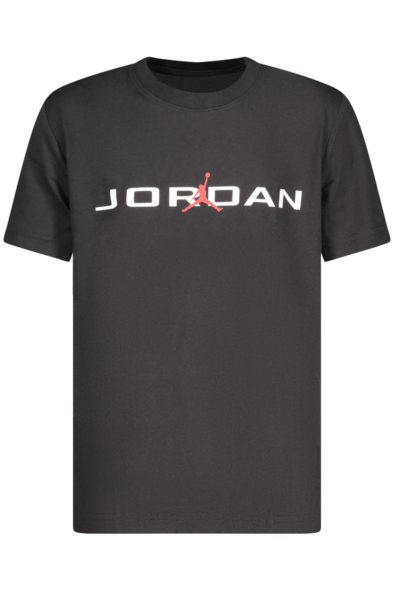 Jordan Kurzarm-T-Shirt für Jungen – Weißes Logo-Shirt für Herbst/Winter Schwarz