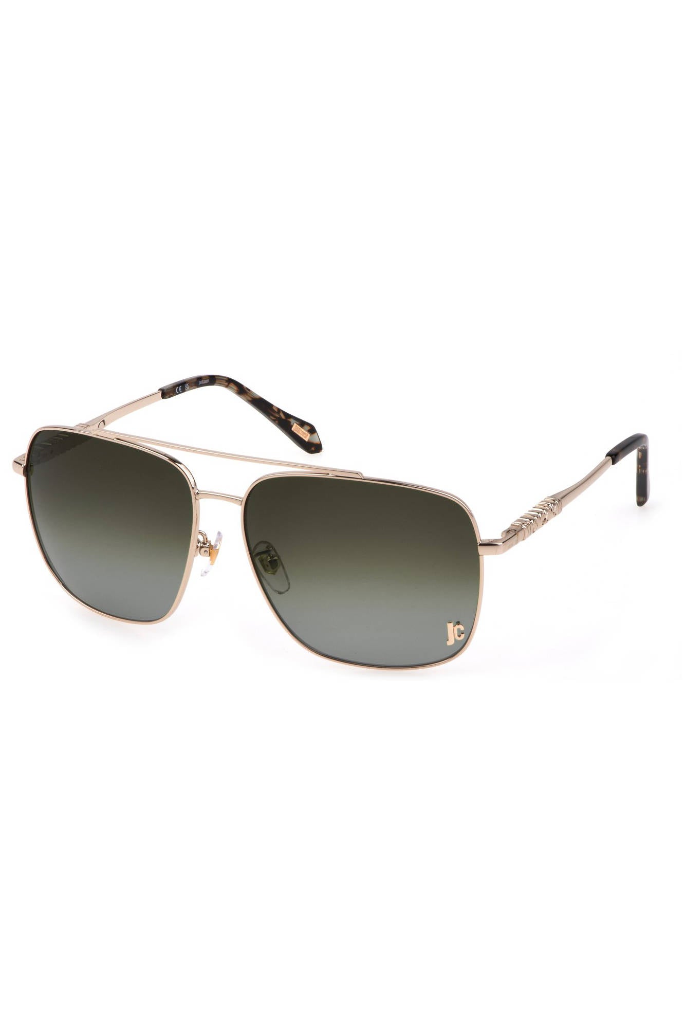 Just Cavalli Schwarze Damen-Sonnenbrille Gold