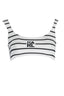 KARL LAGERFELD BEACHWEAR BADEANZUG TOP FRAU WEIß