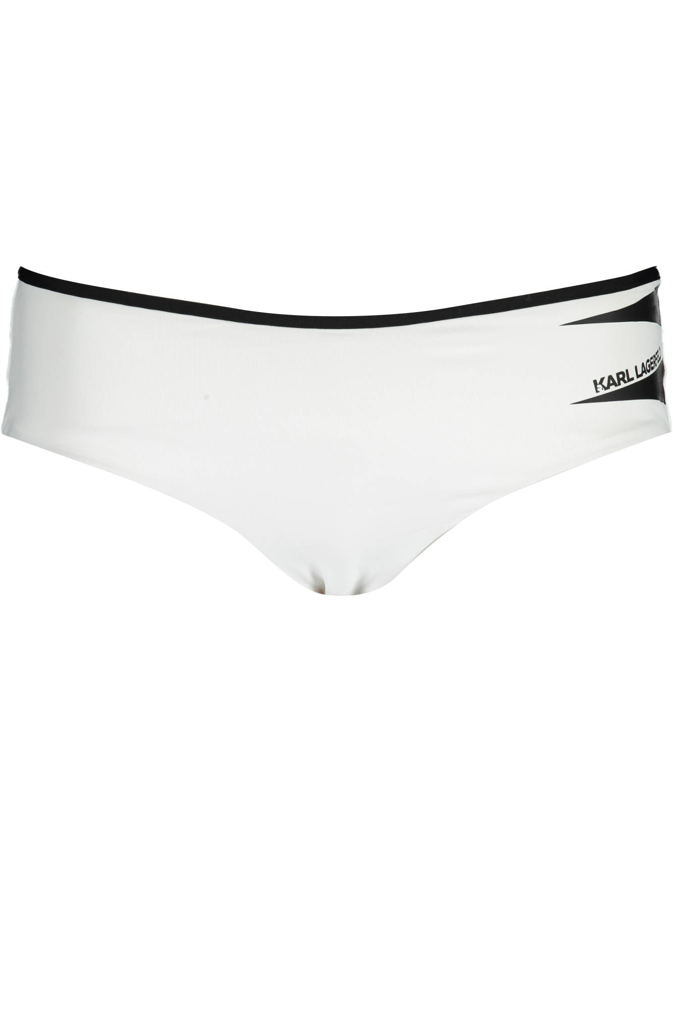 KARL LAGERFELD BEACHWEAR Badeanzug Unterteil Damen Weiß – Gefüttert mit Logo-Detail Weiß