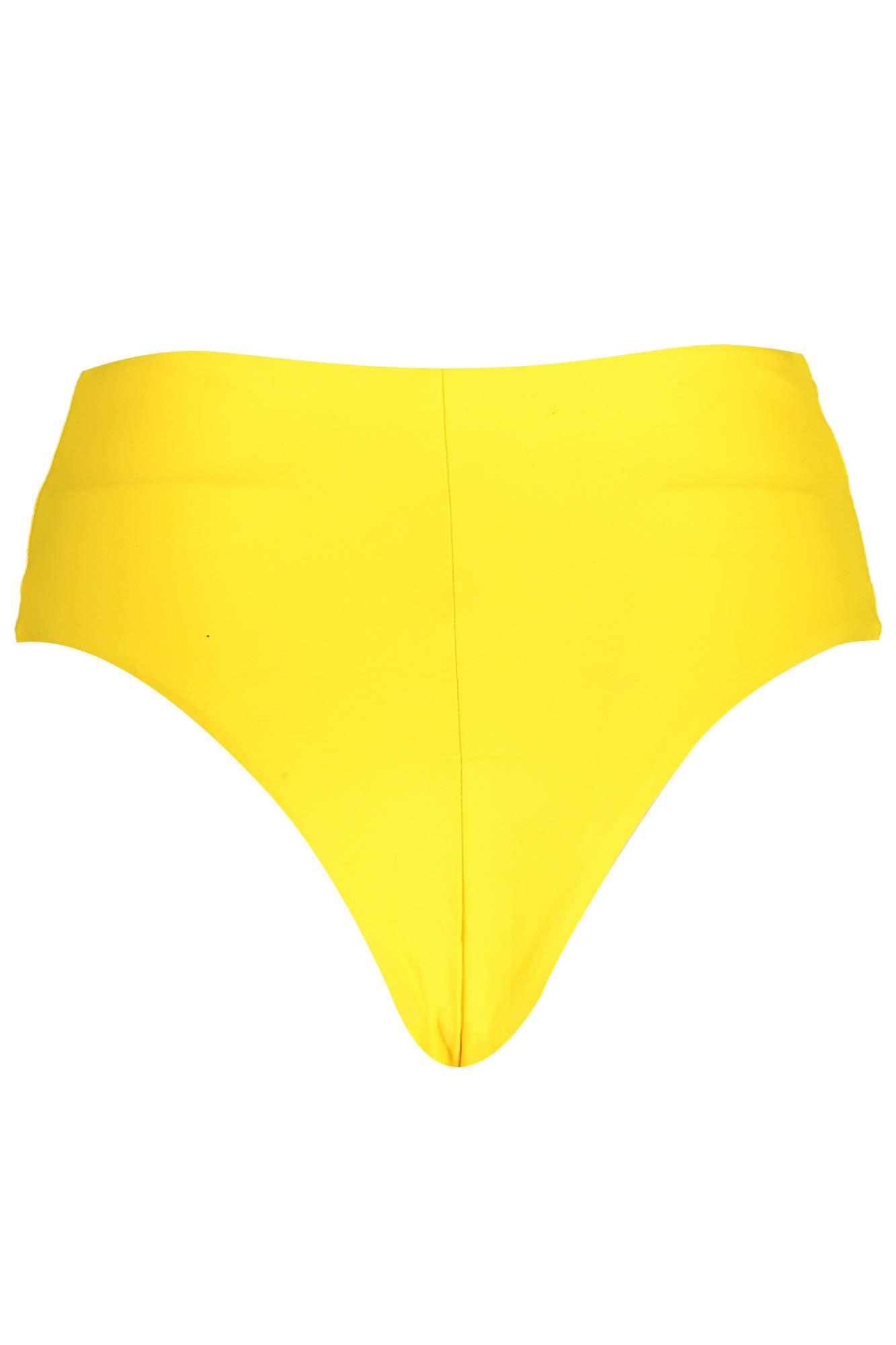 KARL LAGERFELD BEACHWEAR Badeanzug Unterteil Damen Gelb – Hoher Bund & Logo-Applikation Gelb