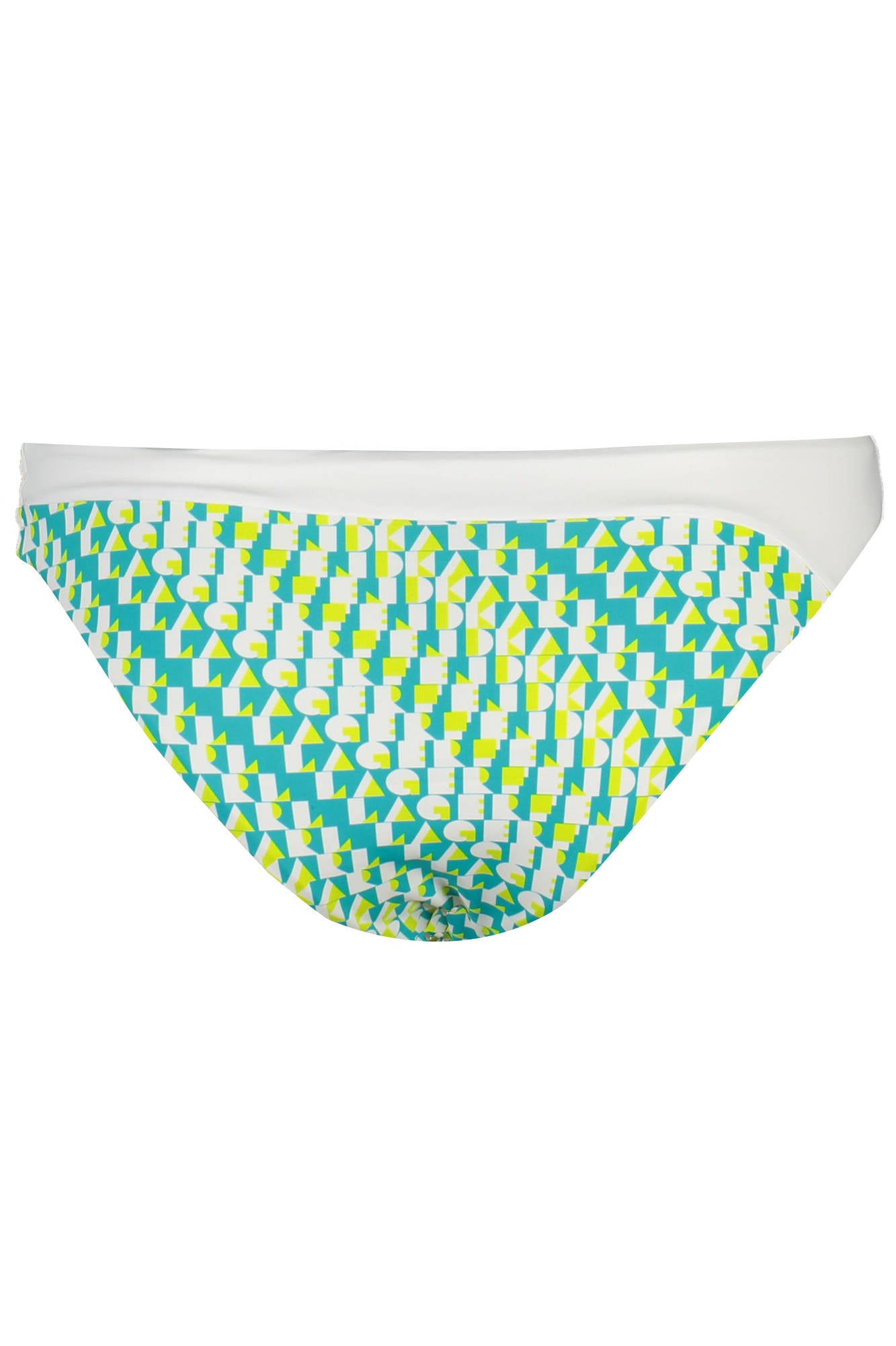 KARL LAGERFELD BEACHWEAR Badeanzughose Damen Grün – Kontrastierende Details Grün