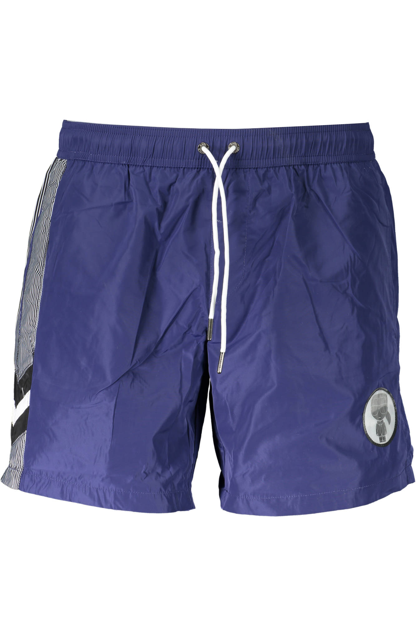 KARL LAGERFELD BEACHWEAR Badehose Herren Rot – Medium Sea Boxer mit Logo-Applikation Blau