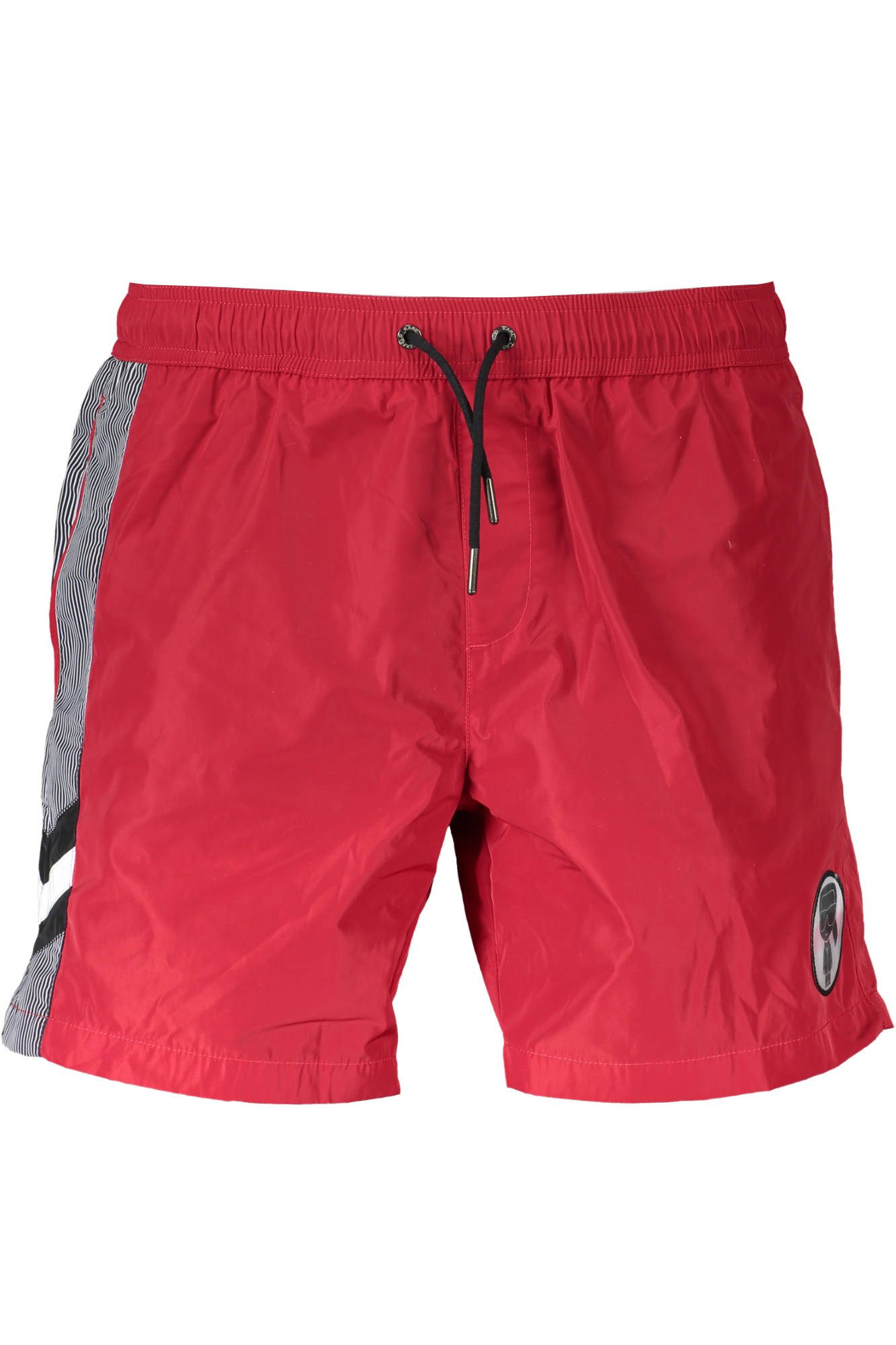 KARL LAGERFELD BEACHWEAR Badehose Herren Rot – Medium Sea Boxer mit Logo-Applikation Rot
