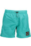 KARL LAGERFELD BEACHWEAR Badeanzughose Herren Grün – Elastischer Bund & Logo-Applikation Grün