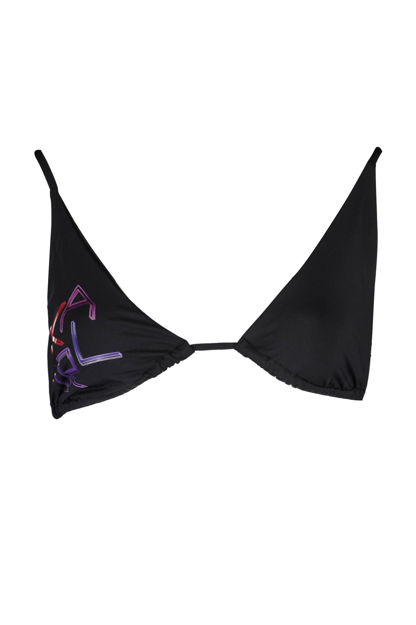 Karl Lagerfeld Badeanzug Damen – Roter Triangel-Bikini mit Schnürverschluss Schwarz