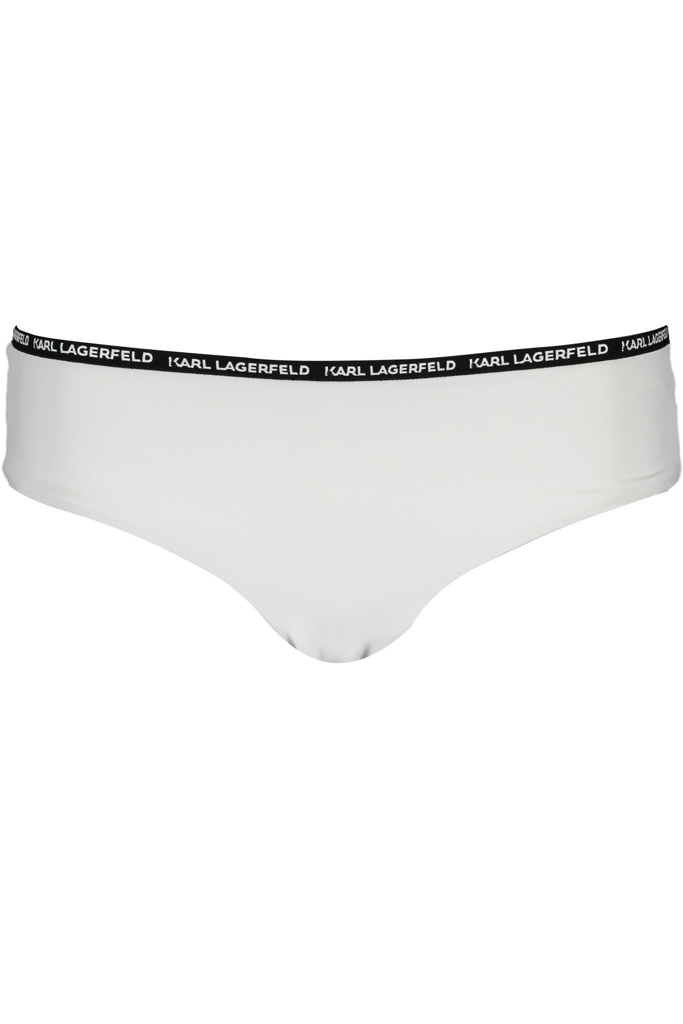 KARL LAGERFELD BEACHWEAR Badehose Damen Rot – Gefüttert mit Logo-Details Weiß