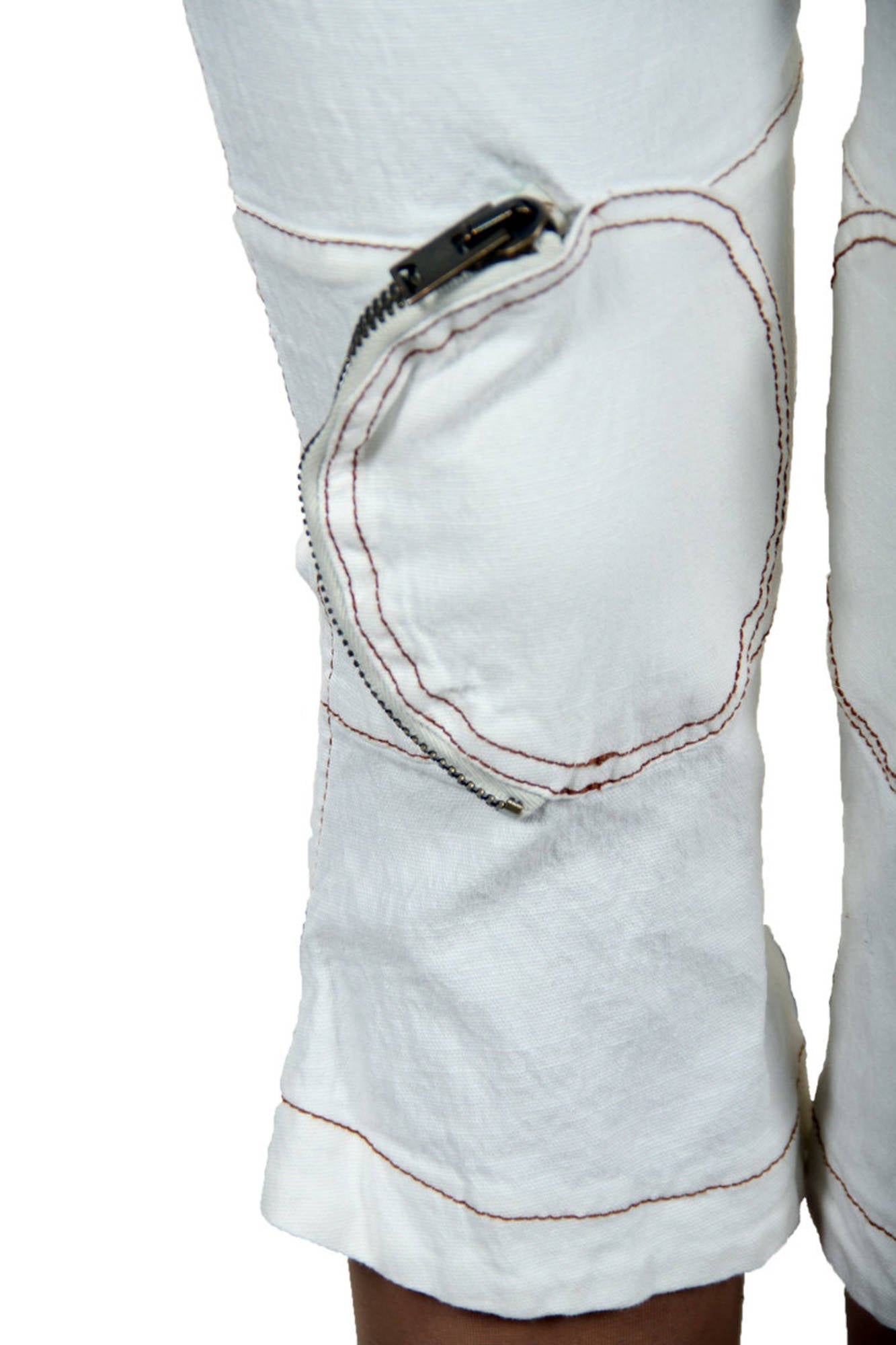 KING'S JEANS Fischhose Damen – Weiße Fischerhose aus Italien | soulluna.de Weiß