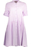 KOCCA Kurzes Kleid Damen Rosa – 3/4-Ärmel aus 100% Baumwolle für Frühling & Sommer Rosa