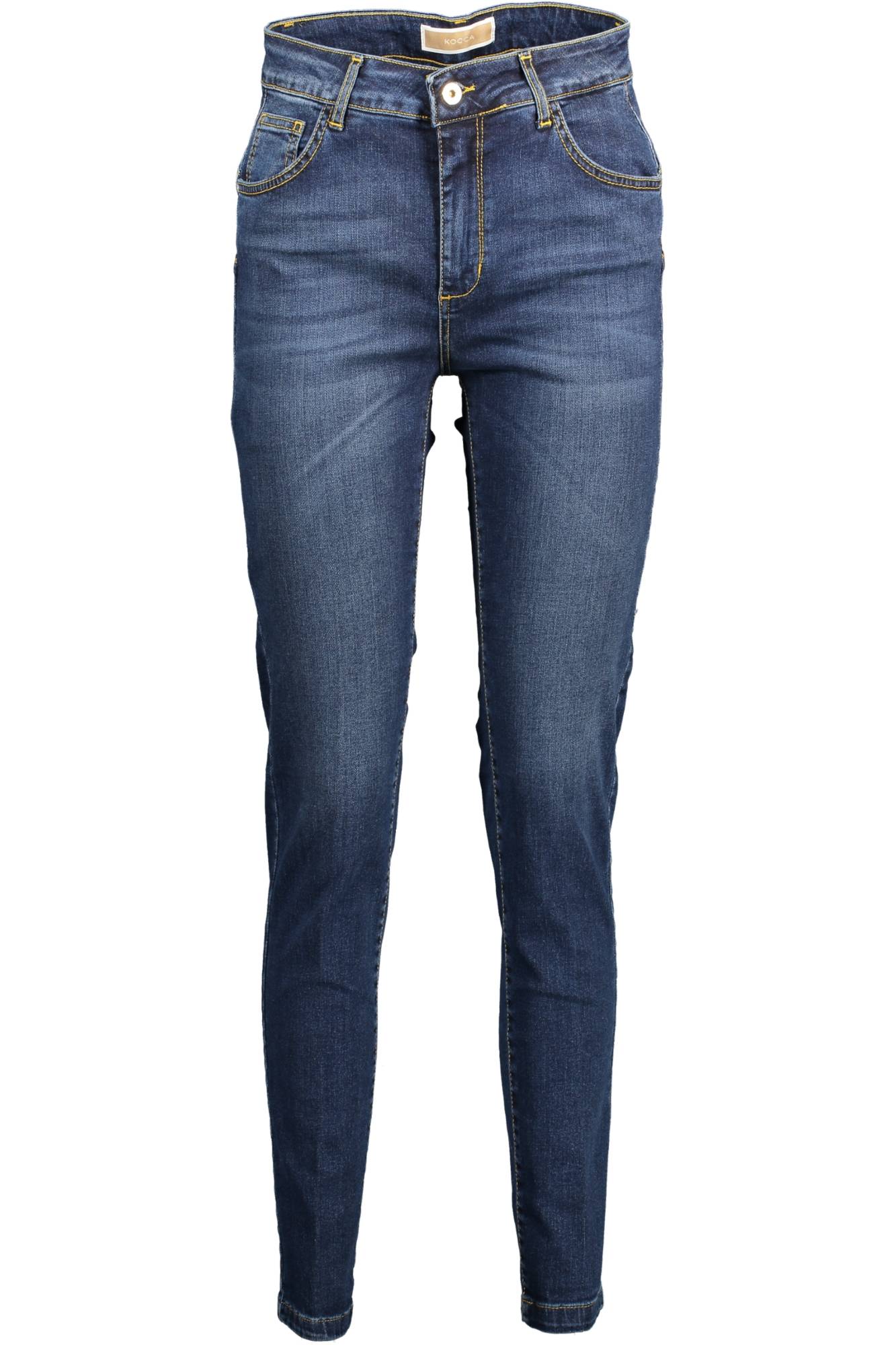 KOCCA Jeans Damen Blau – Italienische 5-Pocket Denim Hose für den Sommer Blau