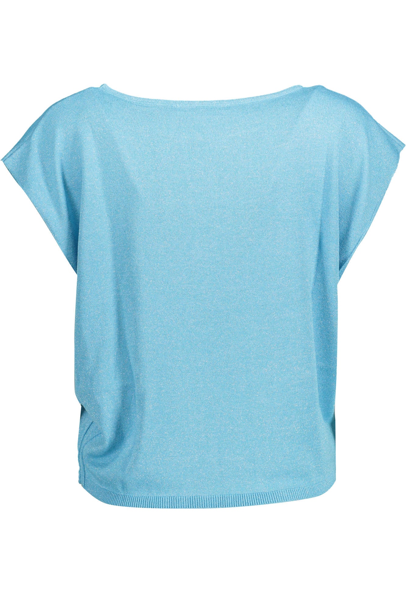 KOCCA Rosa Ärmelloses T-Shirt Damen – U-Boot-Ausschnitt für Frühjahr/Sommer Hellblau