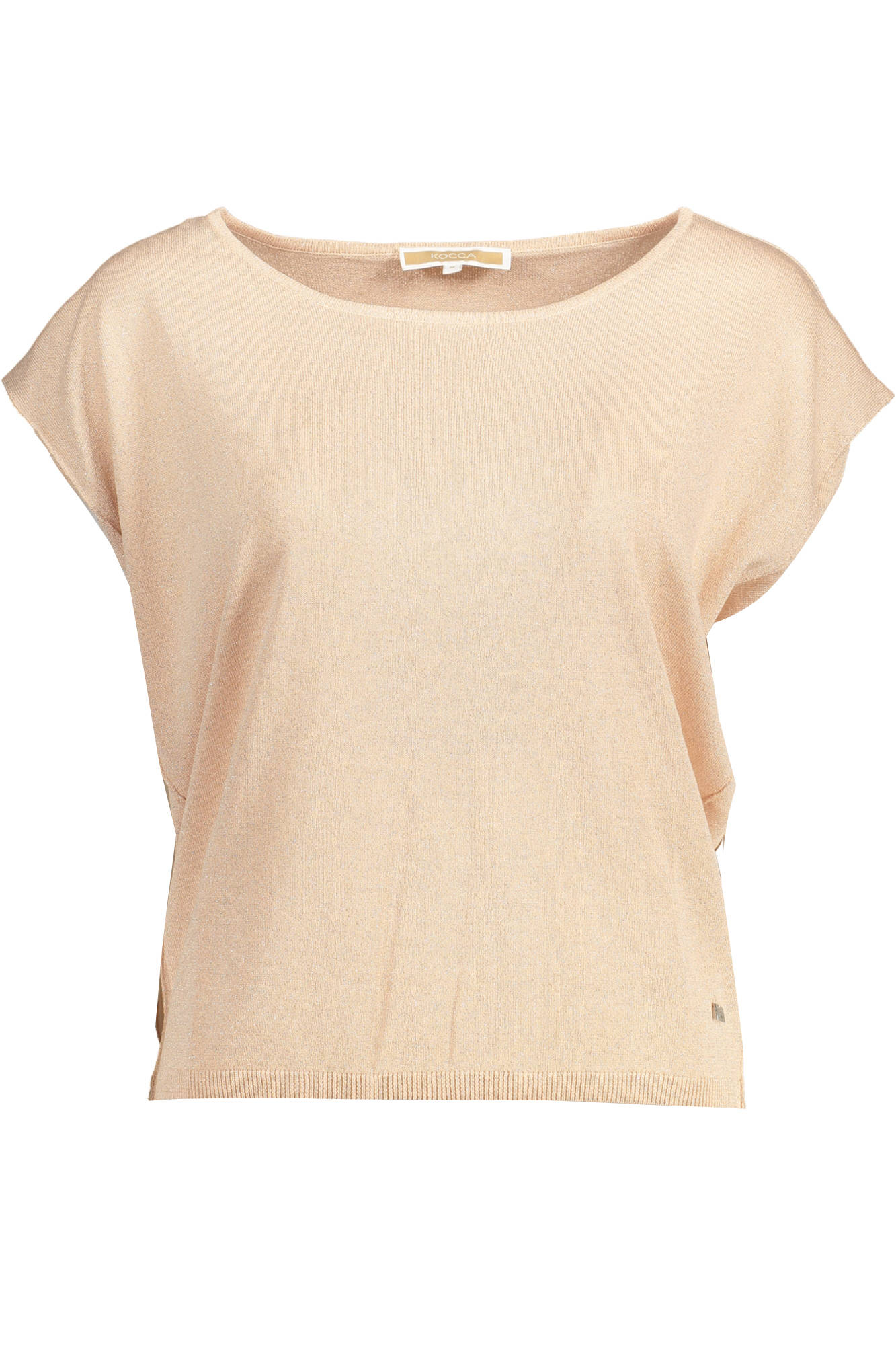 KOCCA Rosa Ärmelloses T-Shirt Damen – U-Boot-Ausschnitt für Frühjahr/Sommer Rosa