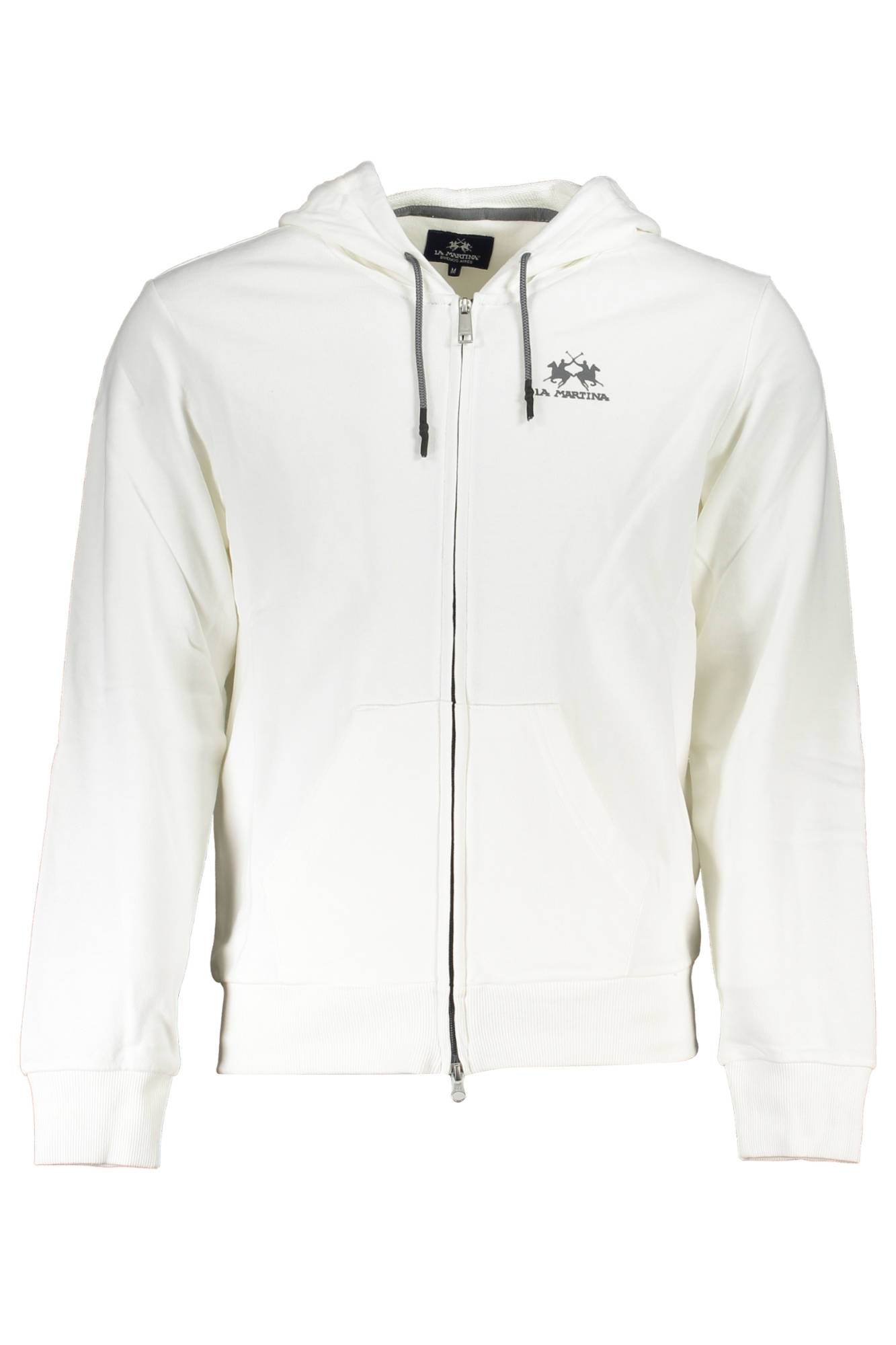 La Martina Sweatshirt Herren – Weißes Kapuzen-Sweatshirt mit Reißverschluss Weiß