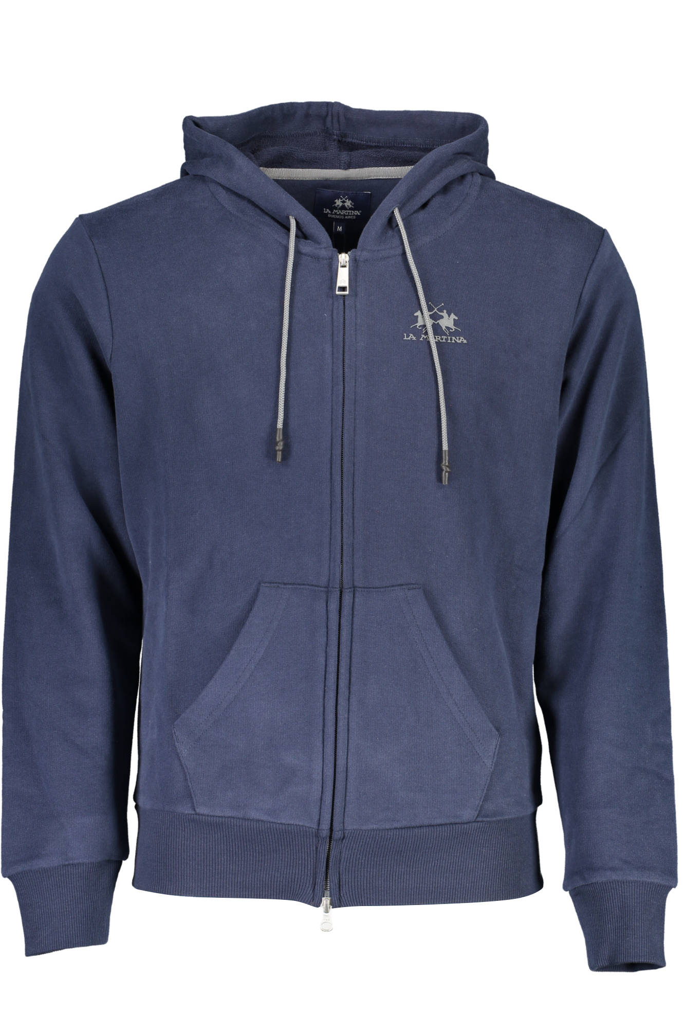 LA MARTINA Herren-Sweatshirt mit Kapuze & Reißverschluss – Blau | soulluna.de Blau