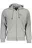 LA MARTINA Herren-Sweatshirt mit Reißverschluss – Graues Kapuzen-Sweatshirt für Herren Grau