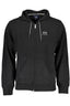 LA MARTINA Herren-Sweatshirt mit Reißverschluss – Kapuzenpullover für Herbst/Winter Schwarz