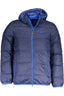 LA MARTINA Jacke Herren – Blaue Winterjacke mit Kapuze und Kontrastdetails Blau