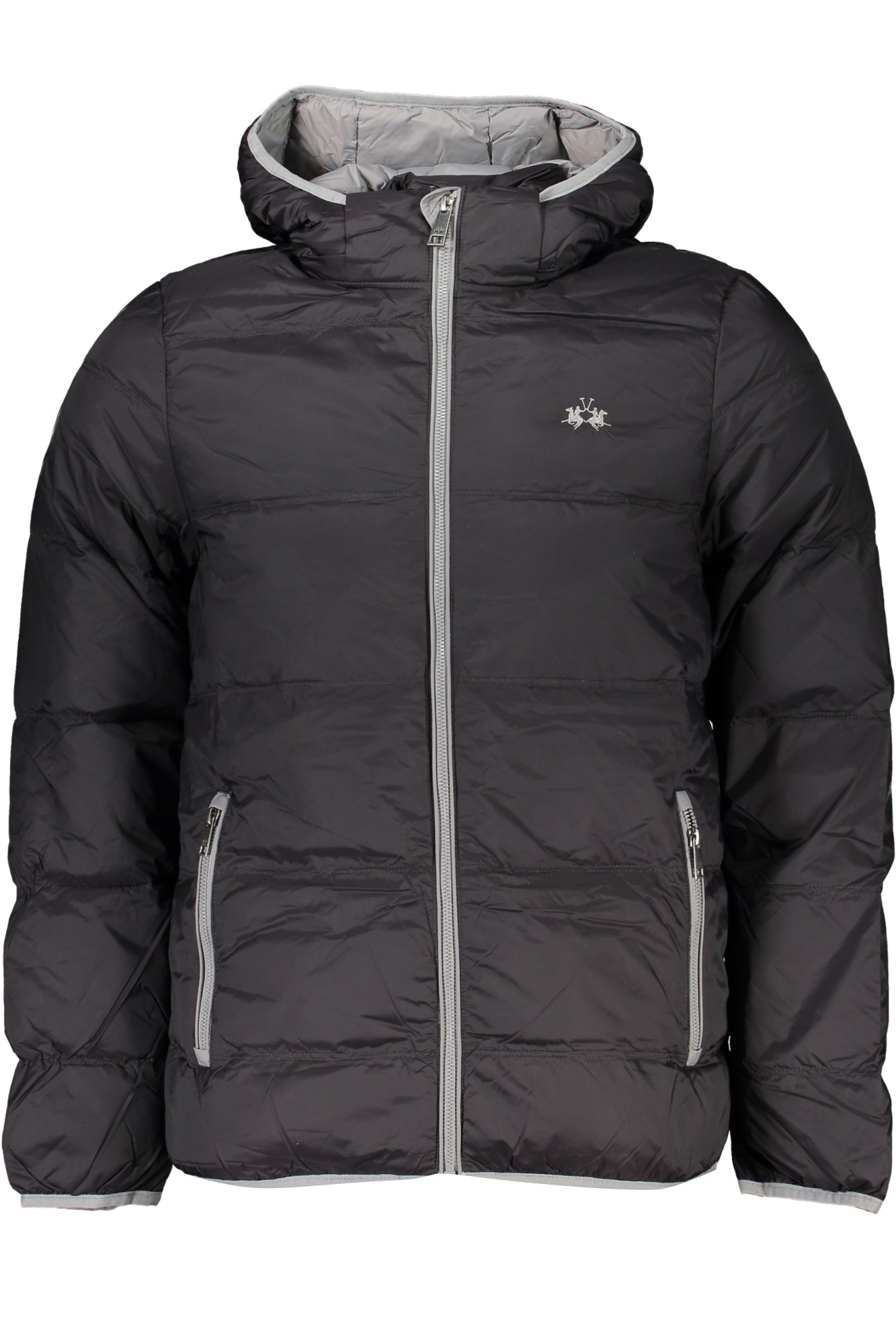 LA MARTINA Herrenjacke – Schwarze Kapuzenjacke für Frühjahr/Sommer Schwarz