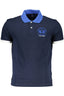 La Martina Herren Kurzarm Polo Blau Blau