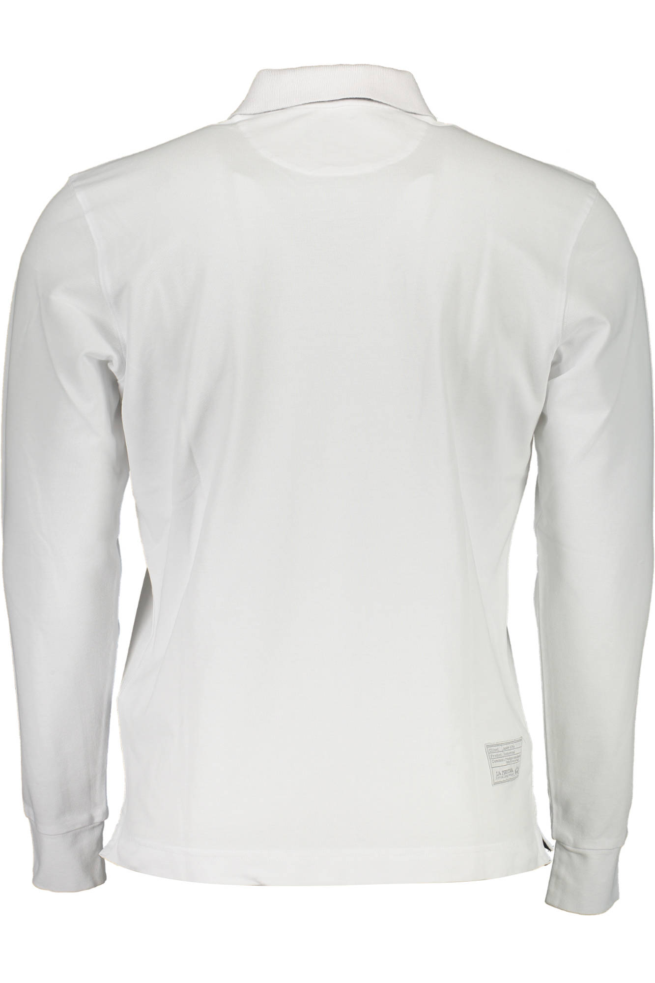 LA MARTINA Poloshirt Herren Langarm – Weißes Polohemd Regular Fit Weiß
