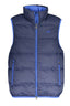 LA MARTINA Black Man Ärmellose Jacke Herren – Mit Kontrastdetails & Stickerei Blau