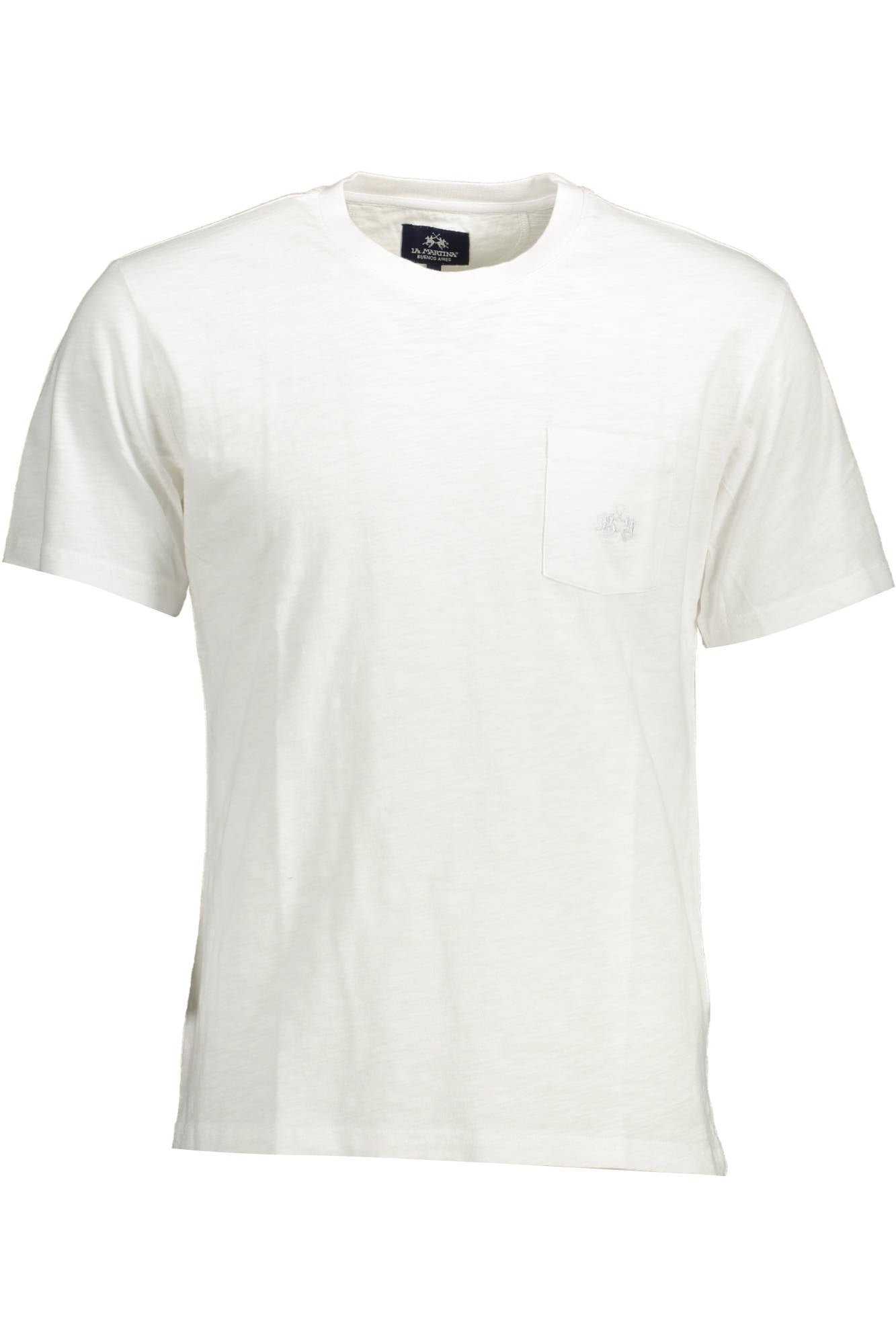LA MARTINA Herren T-Shirt Weiss – Kurzarm mit Logo-Stickerei | soulluna.de Weiß