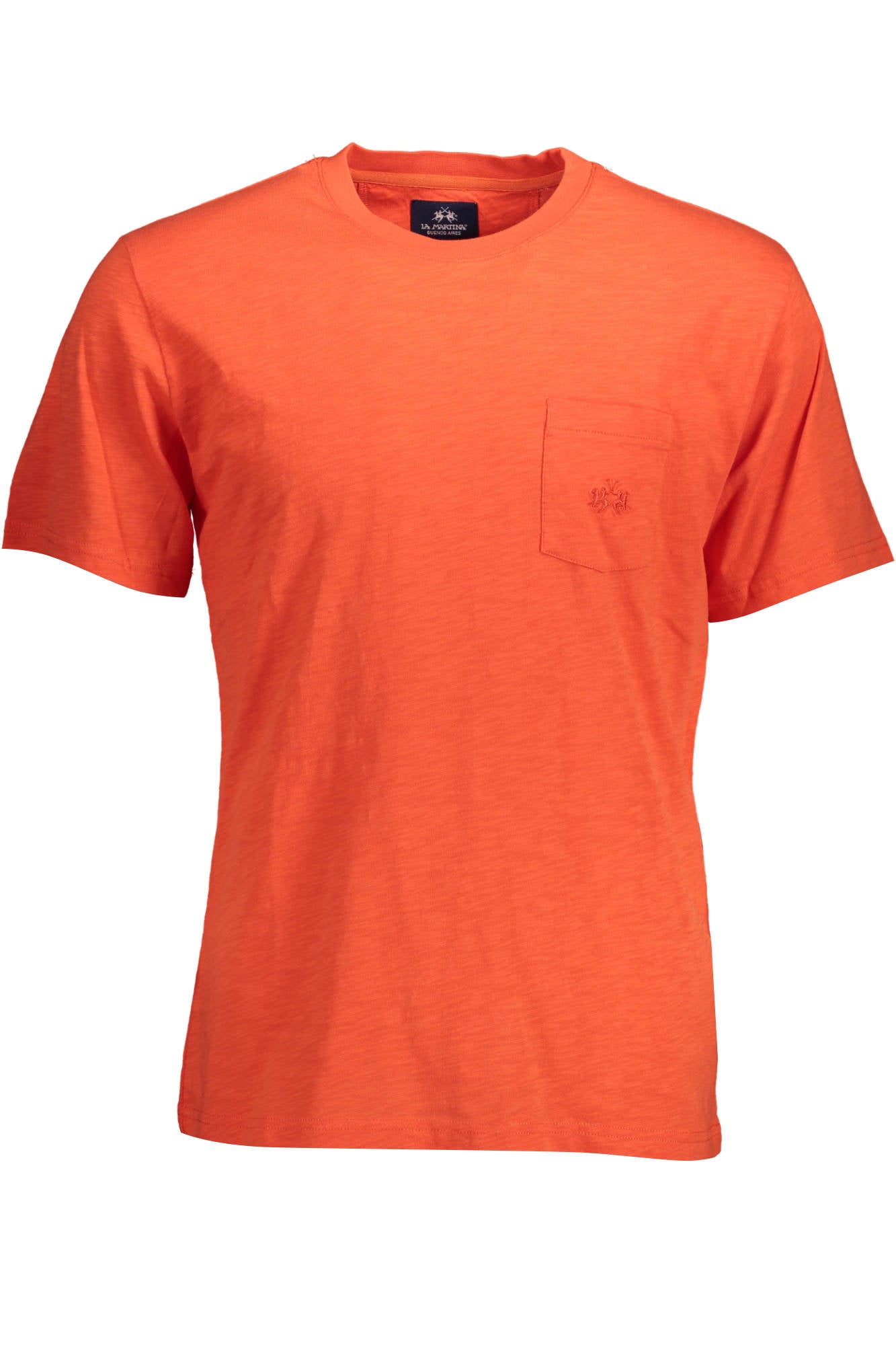 LA MARTINA Red Man T-Shirt Herren – Kurzarm-Shirt mit Stickerei Rot