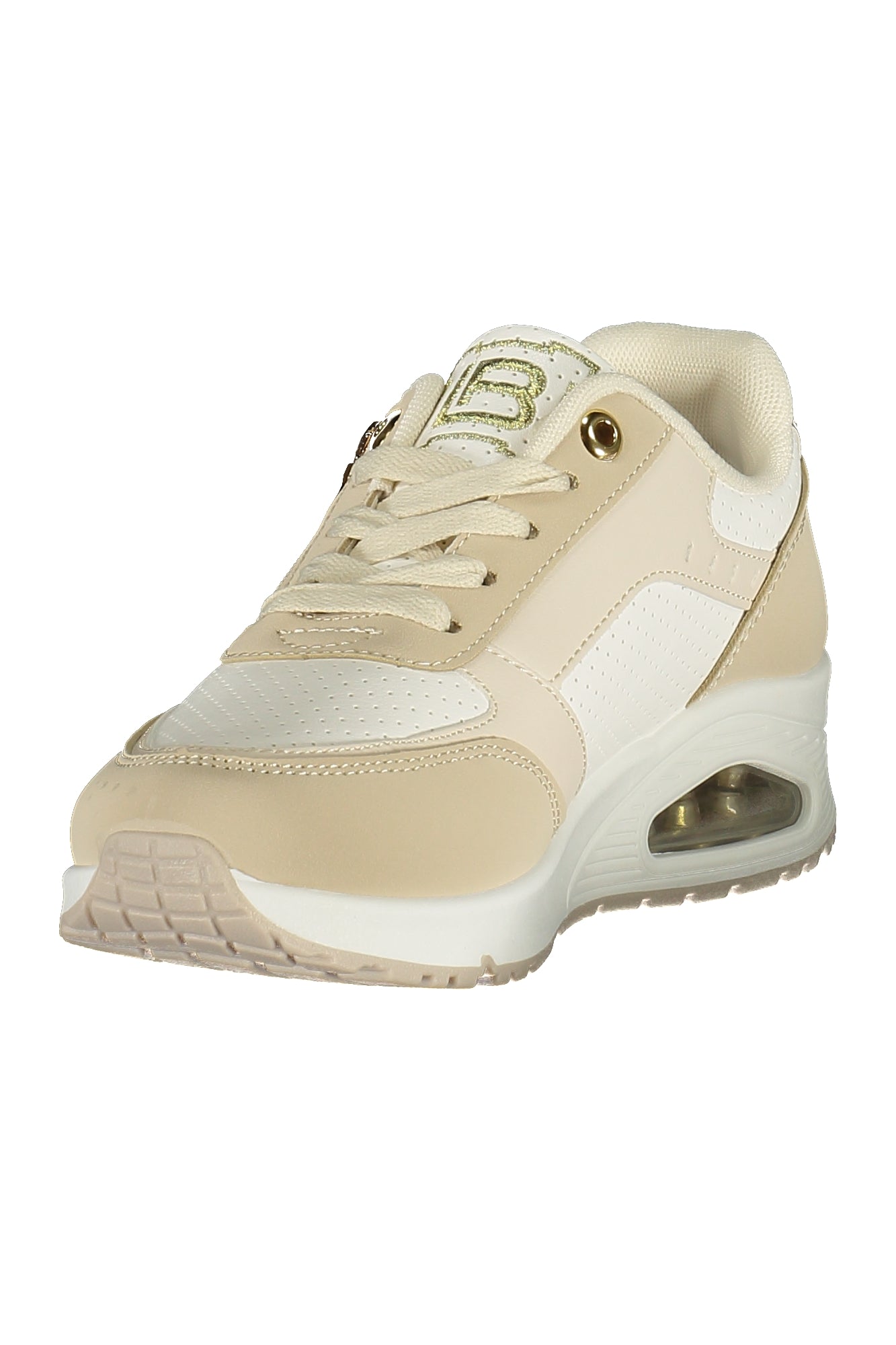 LAURA BIAGIOTTI Damen Sneaker – Sportschuh mit Schnürsenkeln Beige