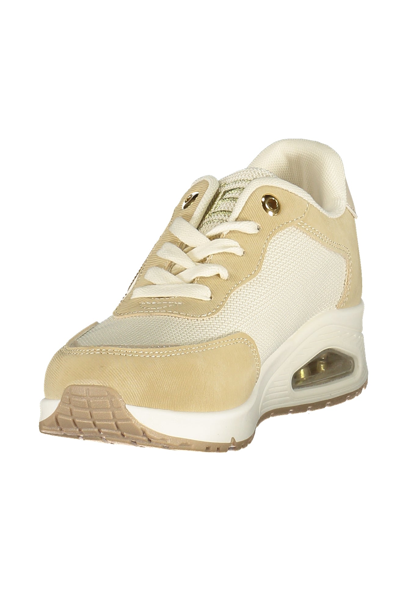 LAURA BIAGIOTTI Damen Sneaker – Sportschuh mit Schnürsenkeln Beige