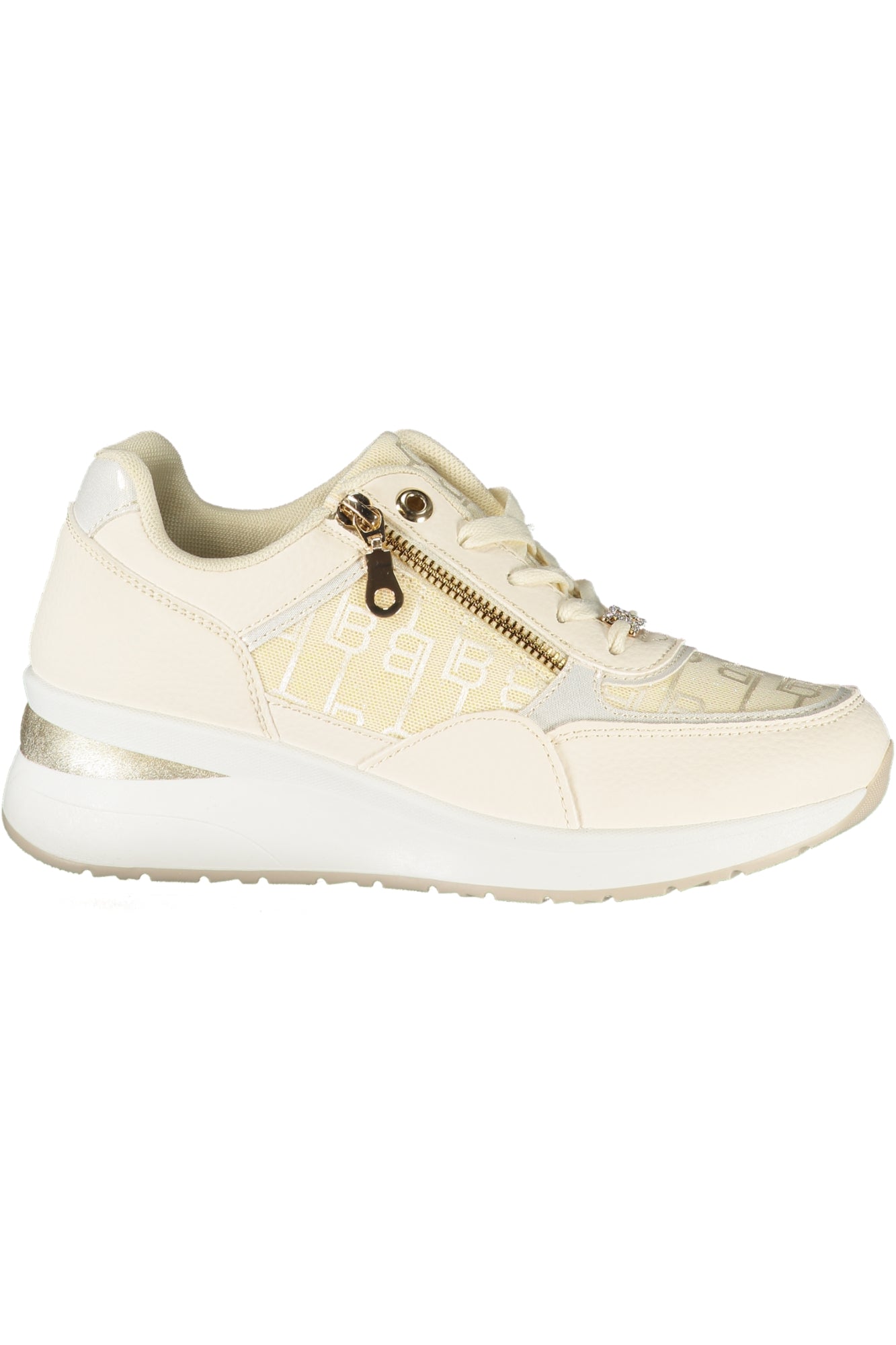 Laura Biagiotti Sneaker Damen – Weisse Sportschuhe mit 5 cm Plateauhöhe Weiß