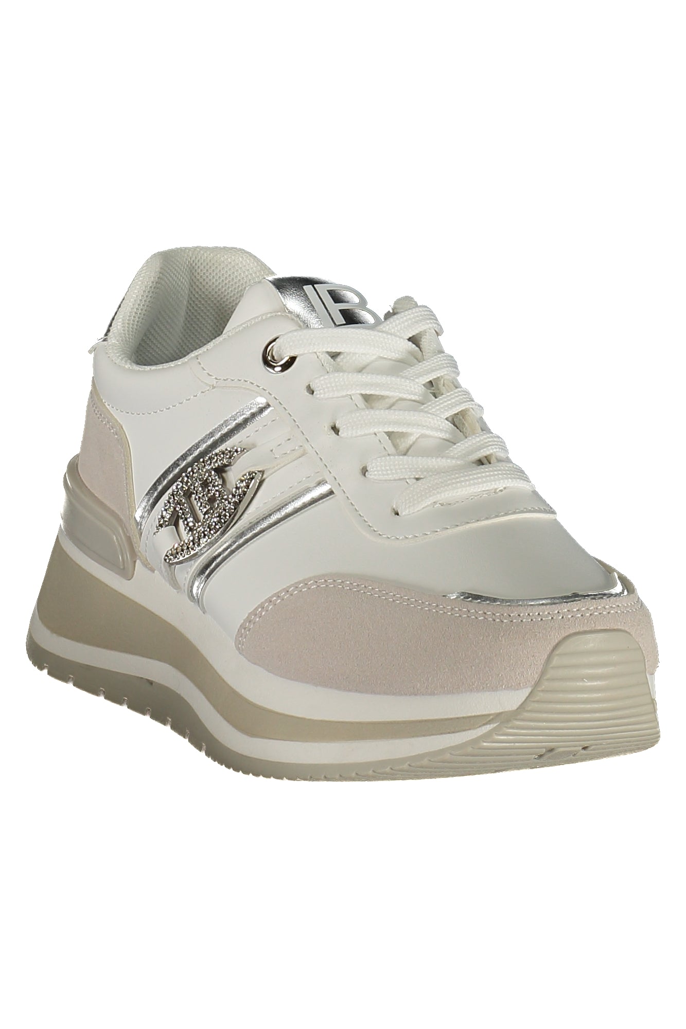 LAURA BIAGIOTTI Damen Sneaker – Sportschuh mit Schnürsenkeln Weiß