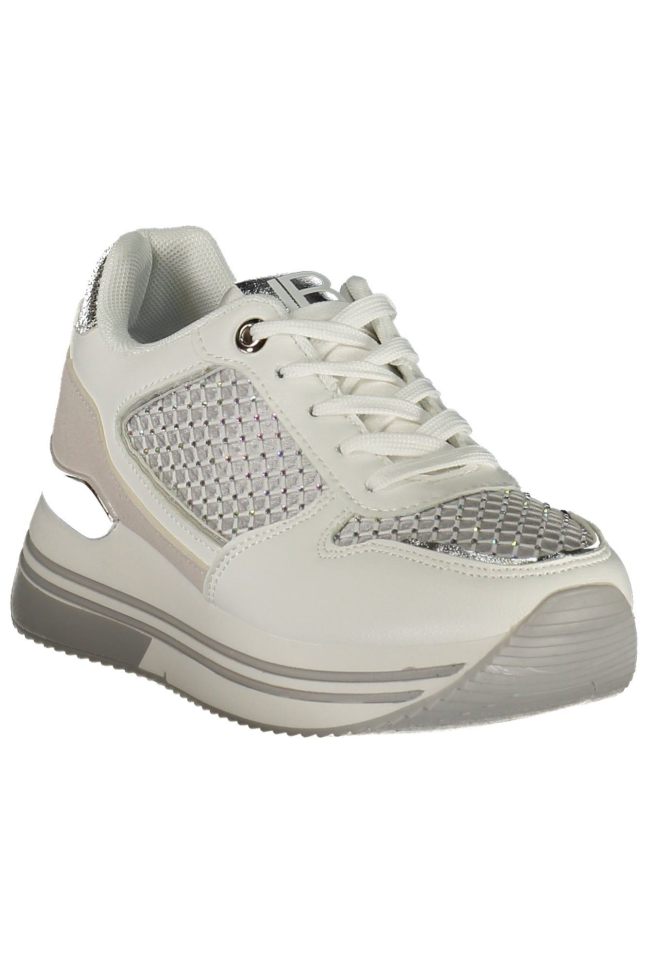 LAURA BIAGIOTTI Damen Sneaker – Sportschuh mit Schnürsenkeln Weiß