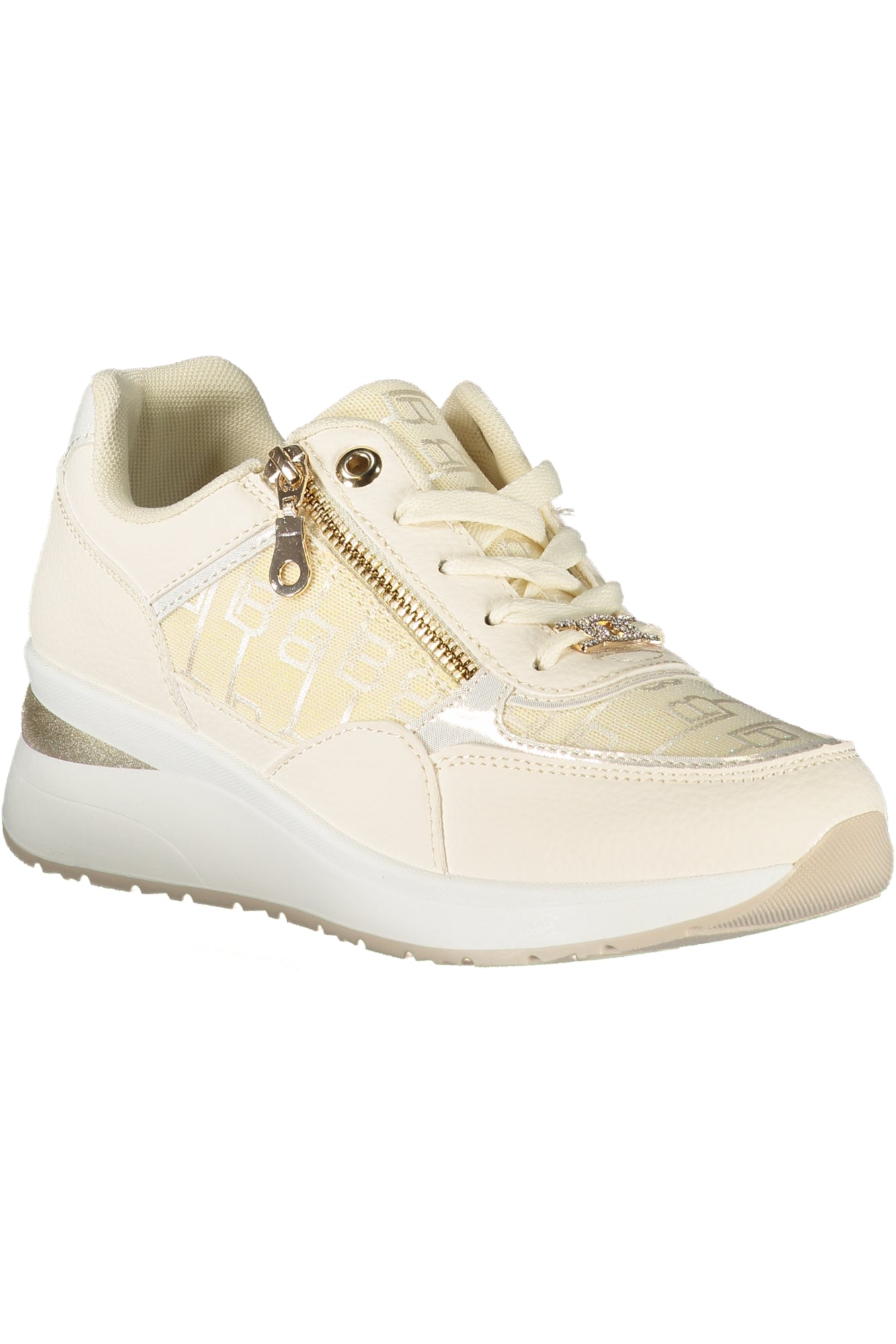 Laura Biagiotti Sneaker Damen – Weisse Sportschuhe mit 5 cm Plateauhöhe Weiß