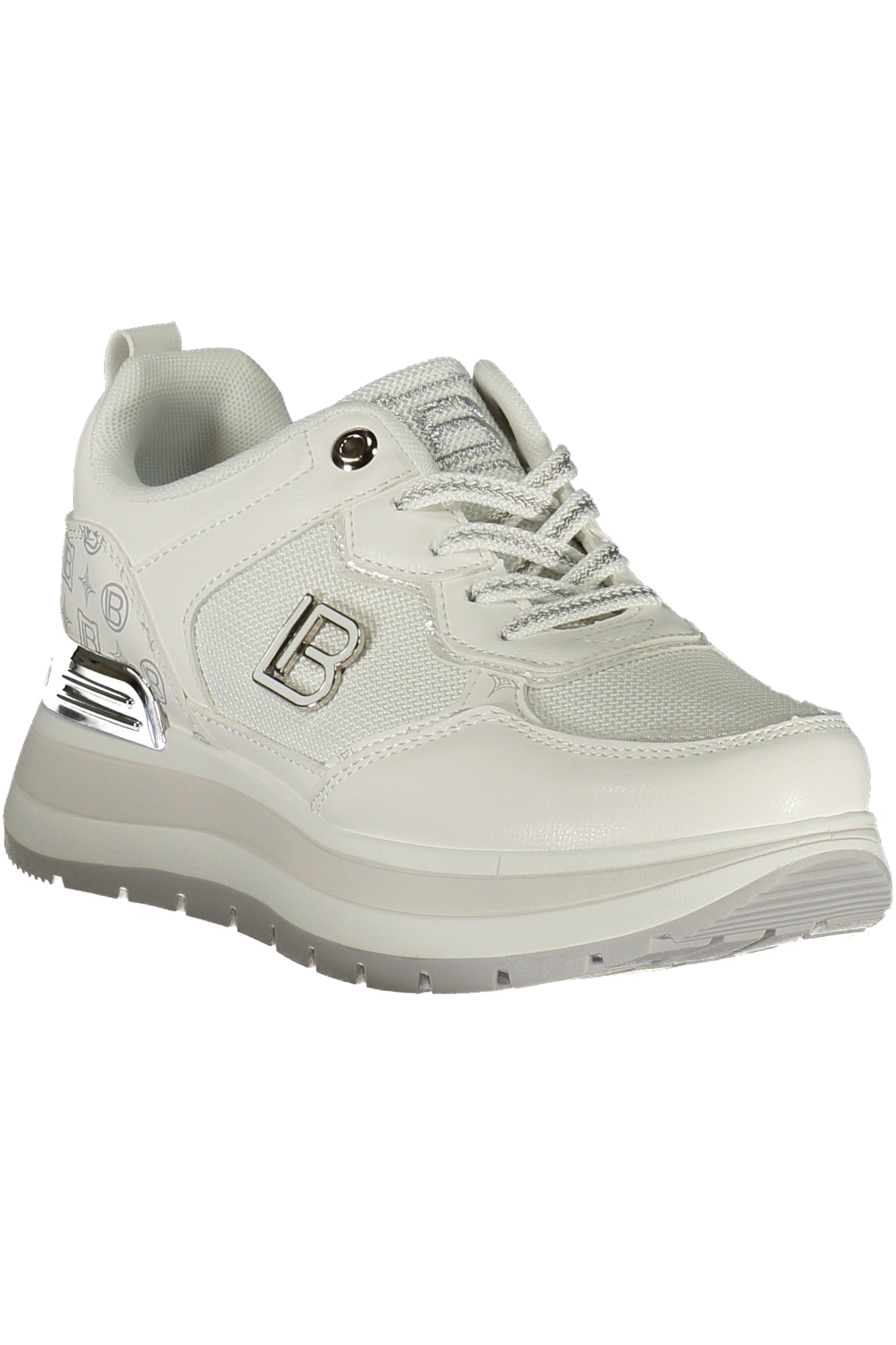 LAURA BIAGIOTTI Damen Sneaker – Sportschuh mit Schnürsenkeln Weiß