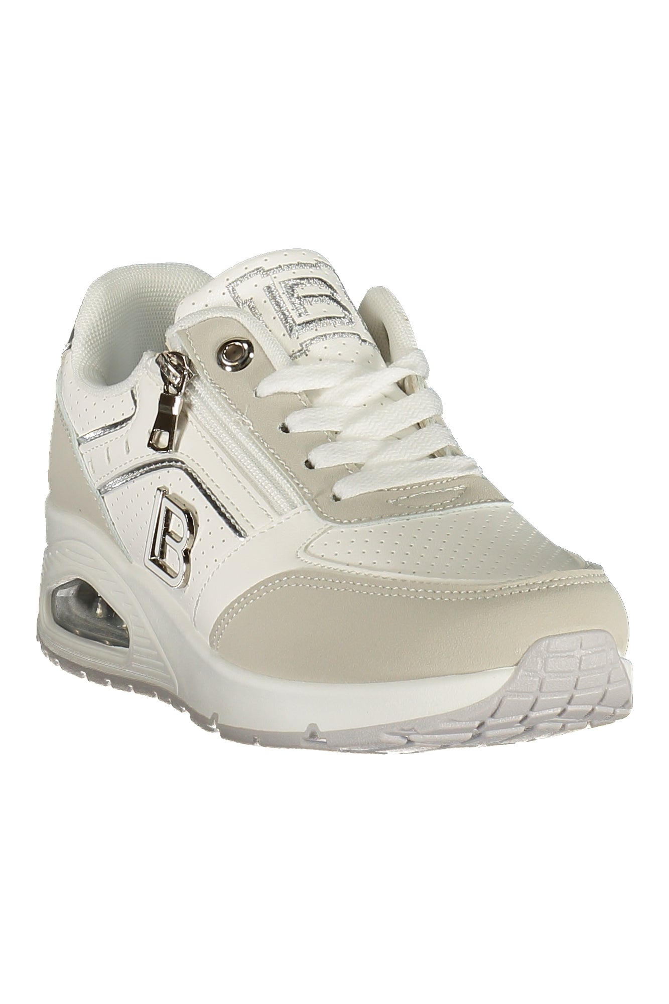 LAURA BIAGIOTTI Damen Sneaker – Sportschuh mit Schnürsenkeln Weiß