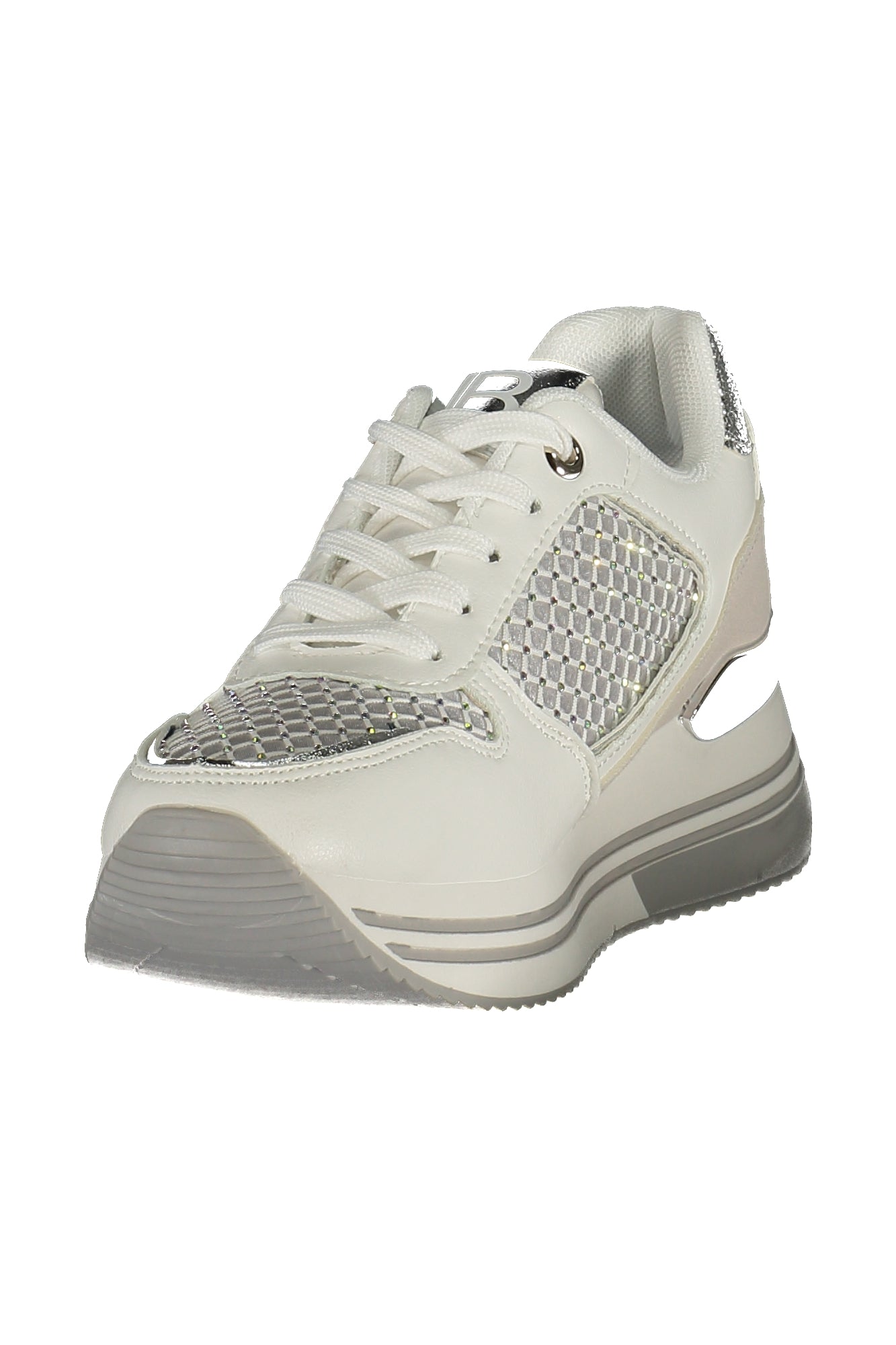LAURA BIAGIOTTI Damen Sneaker – Sportschuh mit Schnürsenkeln Weiß