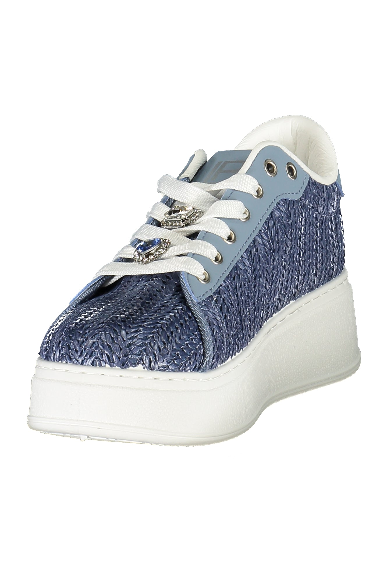 LAURA BIAGIOTTI Damen Sneaker – Sportschuh mit Schnürsenkeln Blau