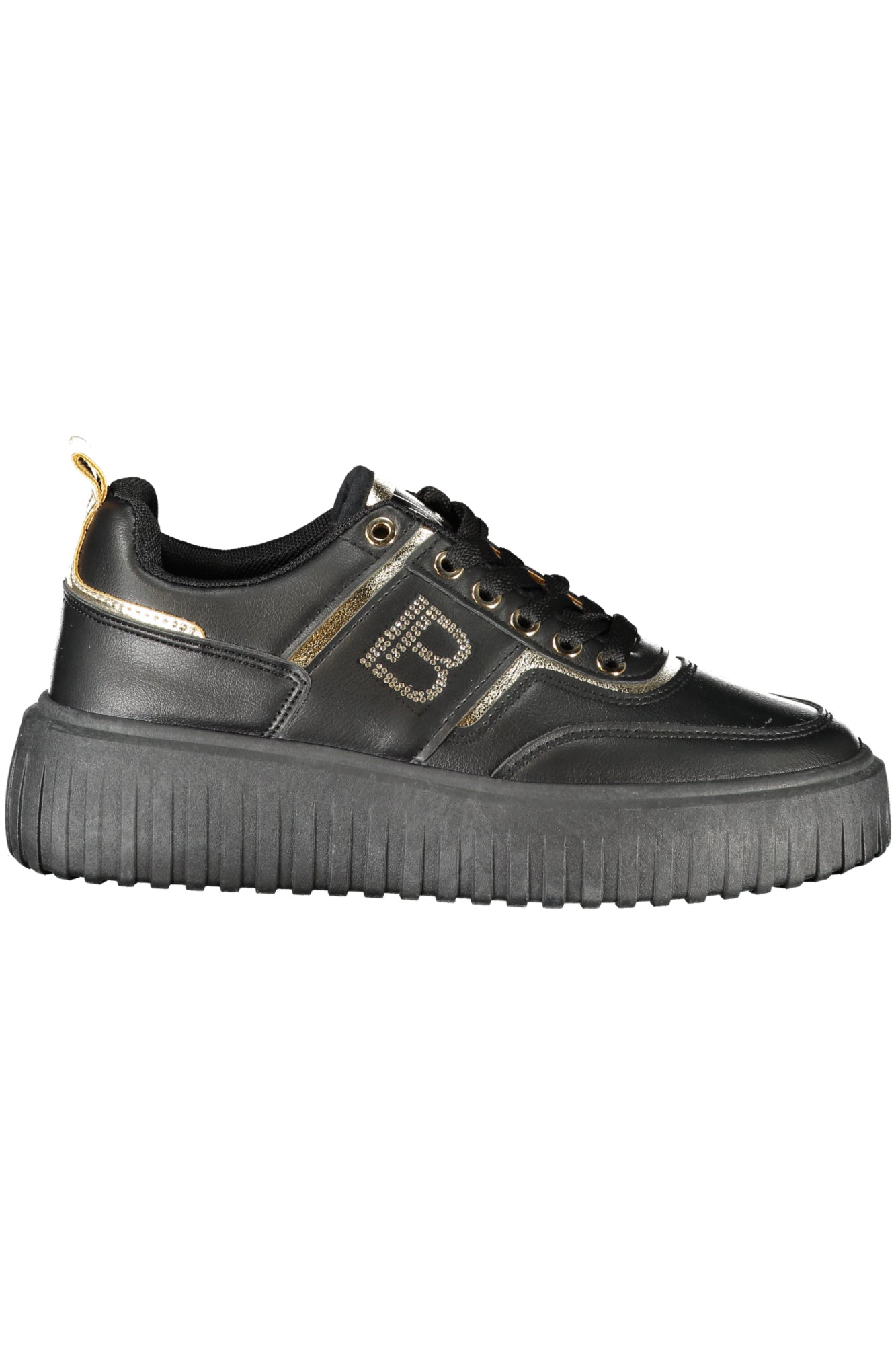 Laura Biagiotti Sneaker Damen – Sportschuhe Grün mit Strass-Print | soulluna.de Schwarz