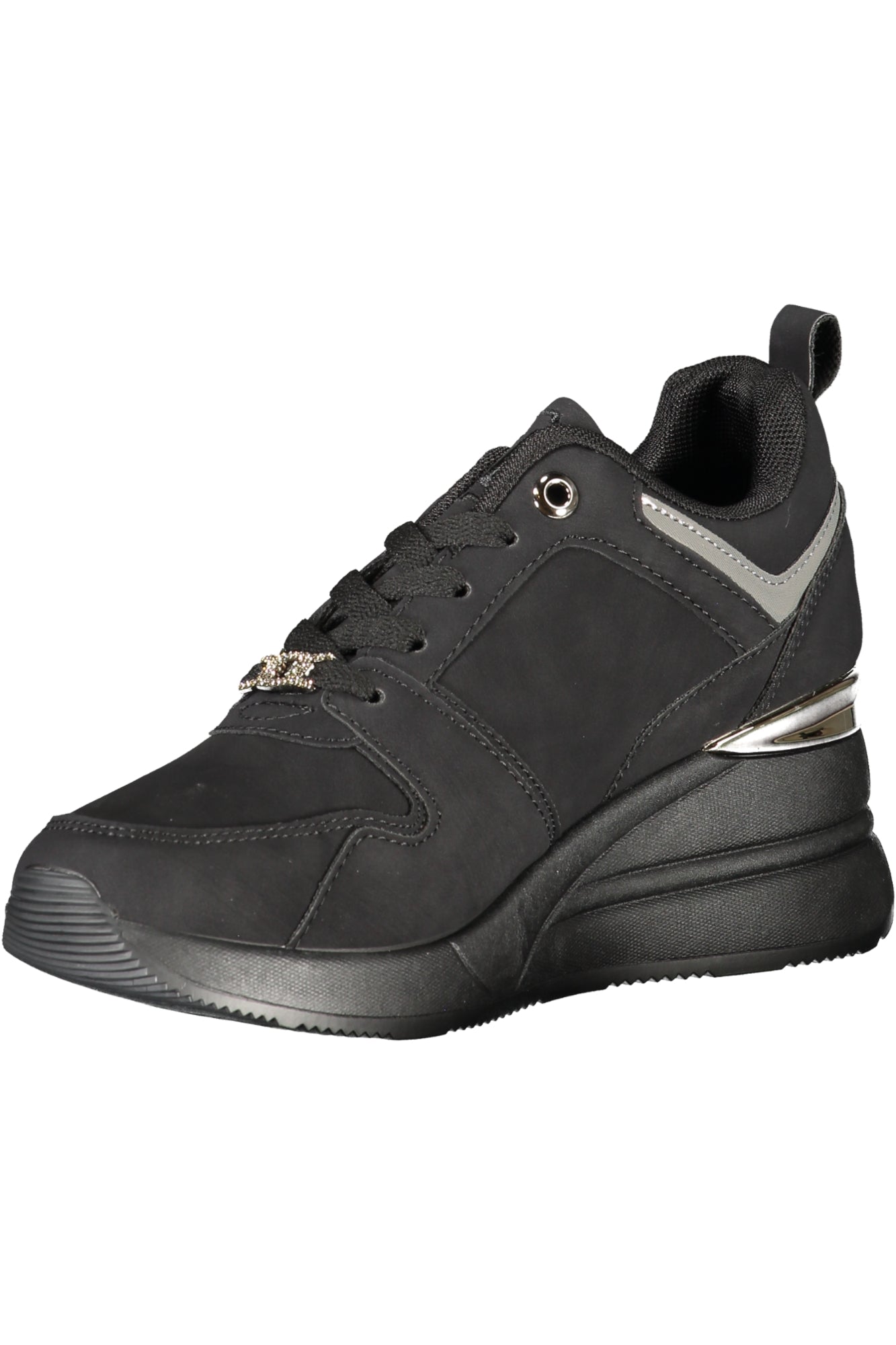 LAURA BIAGIOTTI Damen Sneaker – Sportschuh mit Schnürsenkel Schwarz