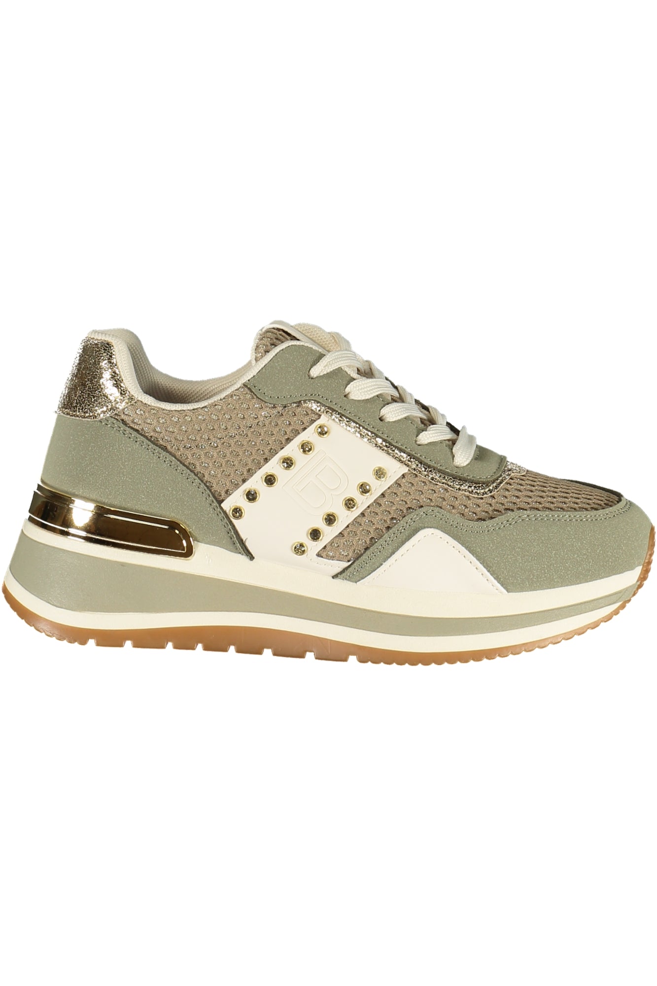 LAURA BIAGIOTTI Damen Sneaker – Sportschuh mit Schnürsenkeln Grün