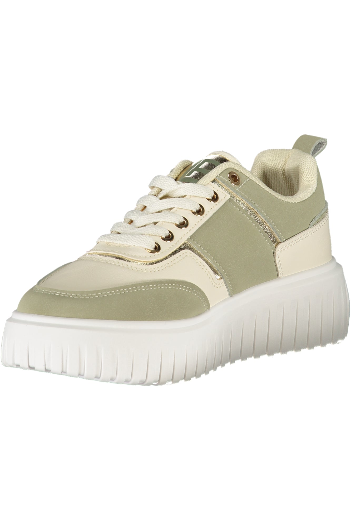 Laura Biagiotti Sneaker Damen – Sportschuhe Grün mit Strass-Print | soulluna.de Grün