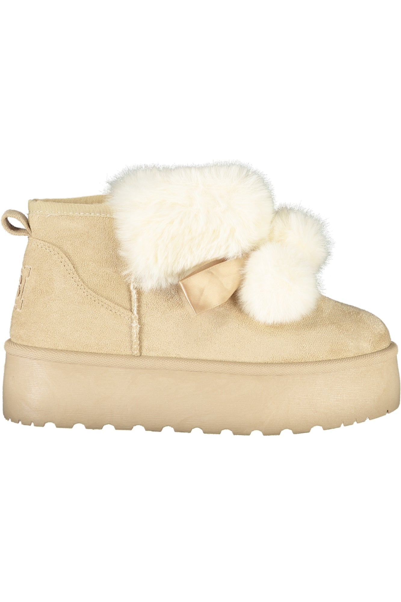 Laura Biagiotti Damenstiefel Braun – Stiefeletten mit Pelz & Keilabsatz | soulluna.de Beige