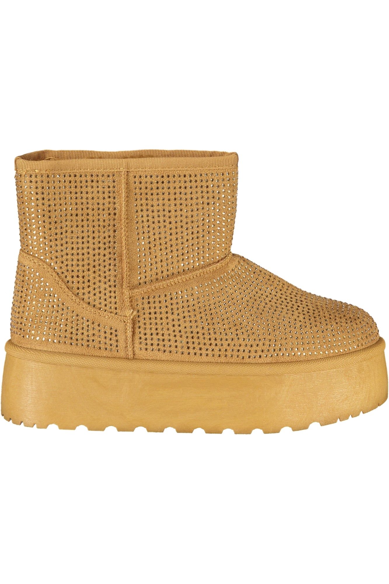 Laura Biagiotti Damenstiefel Braun – Pelzstiefel mit Strass-Applikation für Herbst/Winter Braun