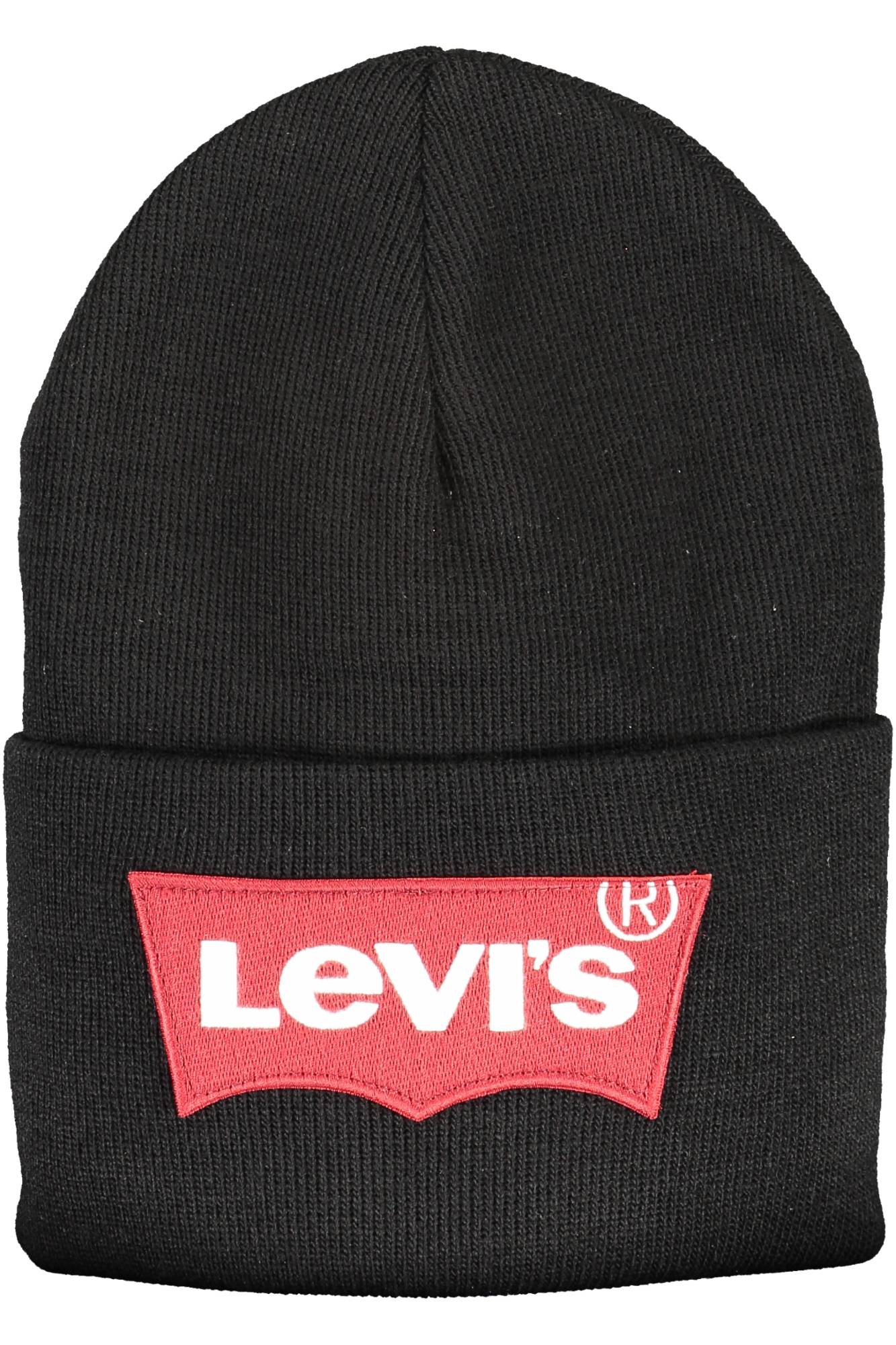 Levi's Schwarze Mütze für Herren – Klassiker aus Italien für Herbst/Winter Schwarz
