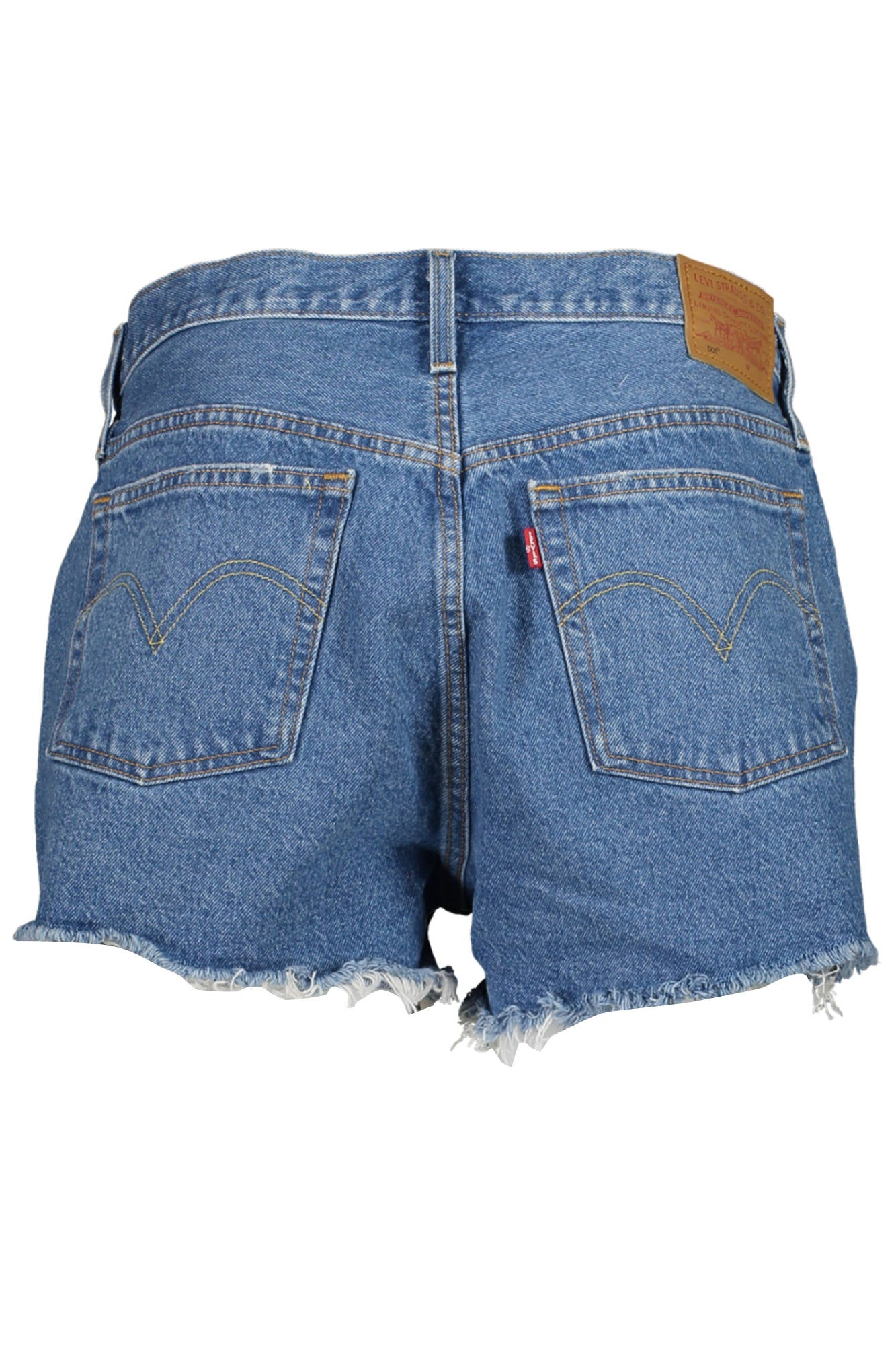 LEVI'S 501 Jeans Shorts Damen – Weiße Denim Shorts mit Used-Effekt | soulluna.de Blau