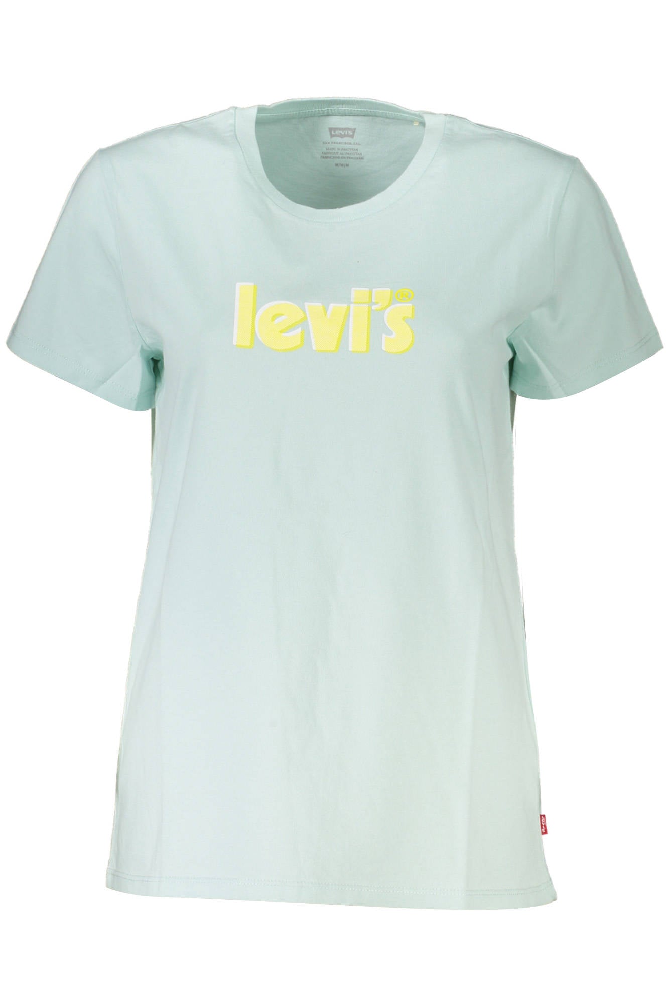 Levi's Kurzarm-T-Shirt Damen Blau – Baumwolle Logo-Print | soulluna.de Hellblau