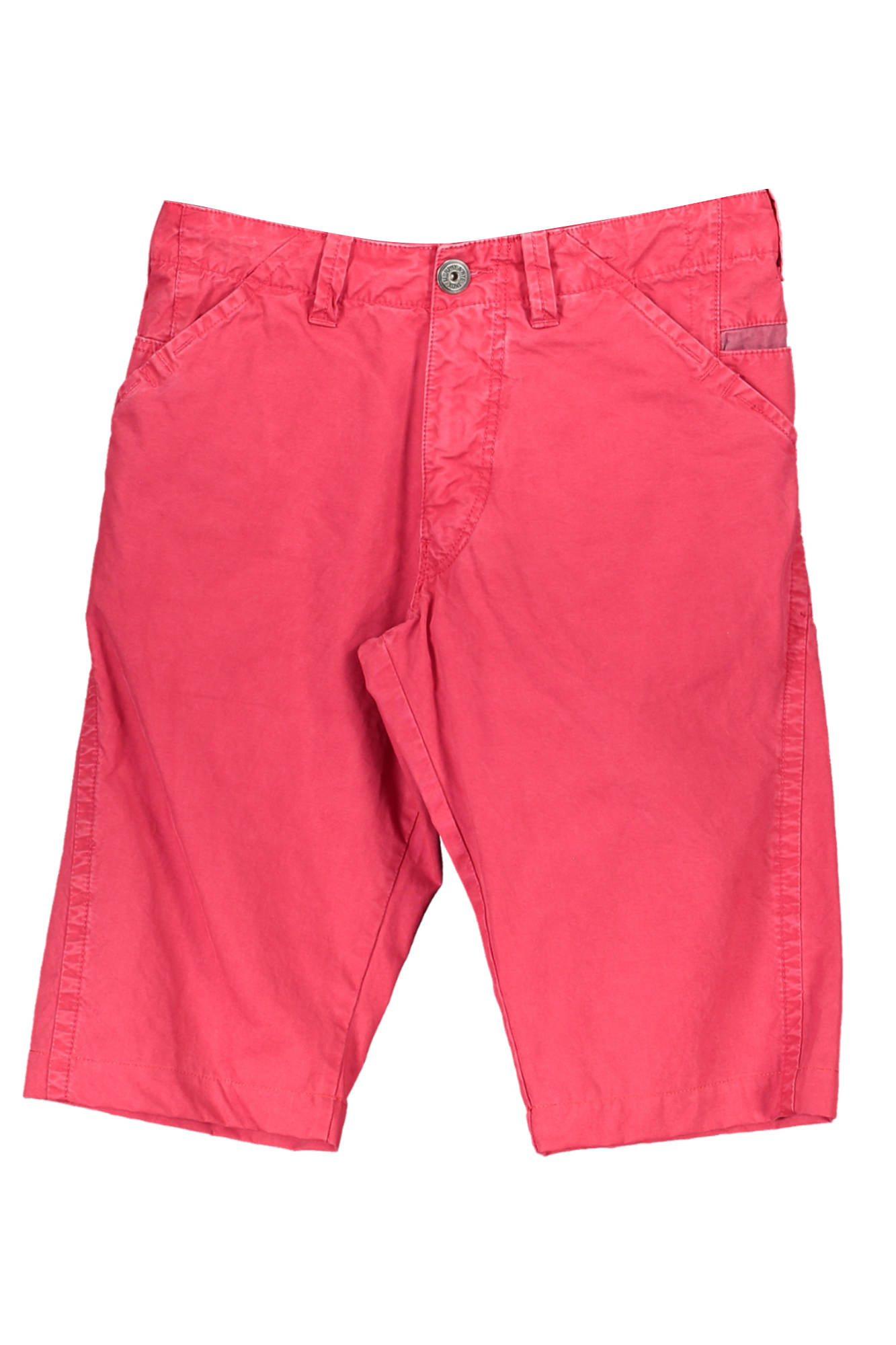 MURPHY&NYE Bermuda Hose Herren – 5-Taschen Design aus 100% Baumwolle für Sommer Rot