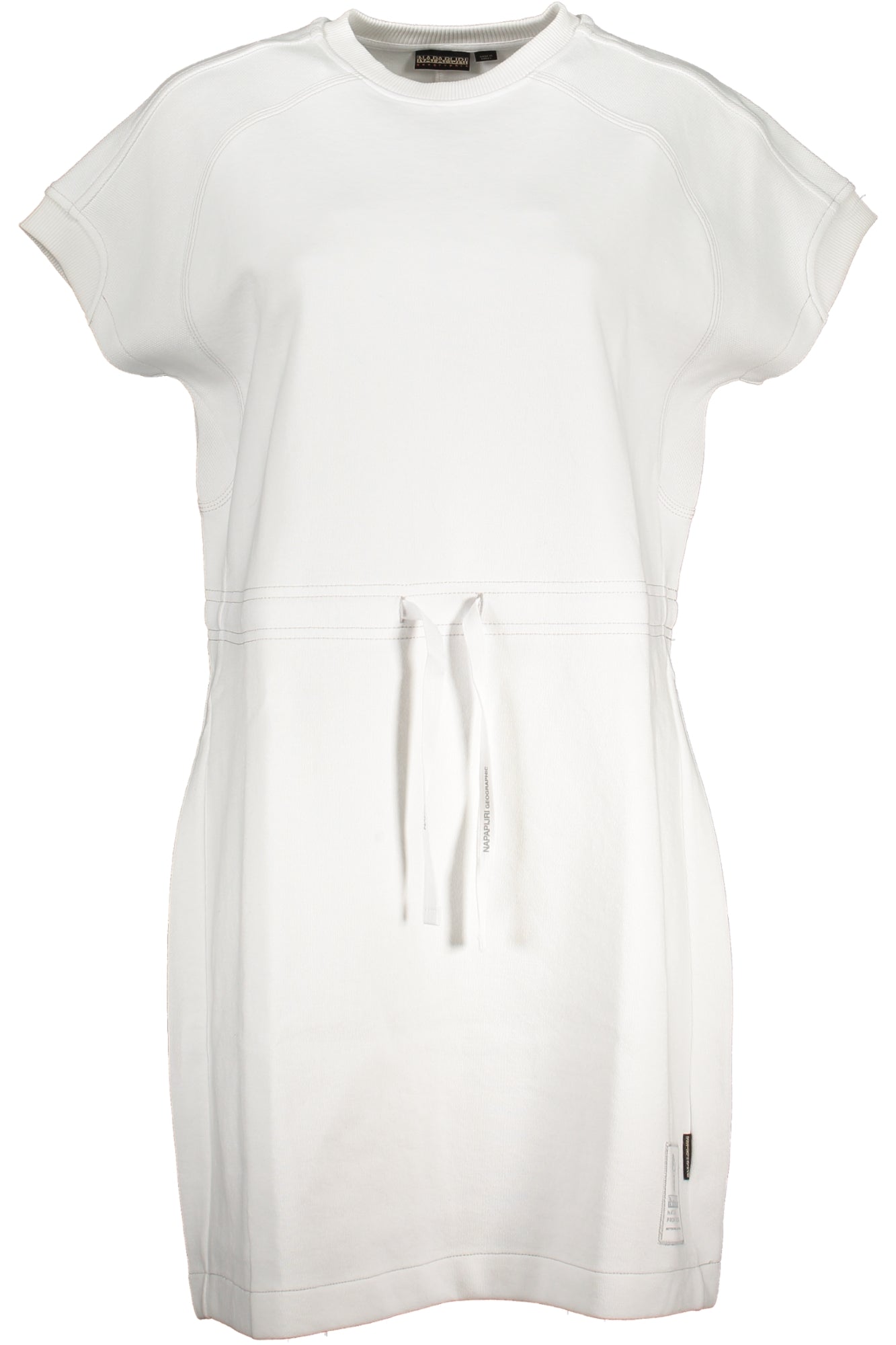 NAPAPIJRI Damen-Sportkleid Weiß – Kurze Ärmel mit Logo-Applikation | soulluna.de Weiß