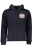 NAPAPIJRI Herren-Sweatshirt mit blauem Reißverschluss – Kapuze & Fleece für Herbst/Winter Blau