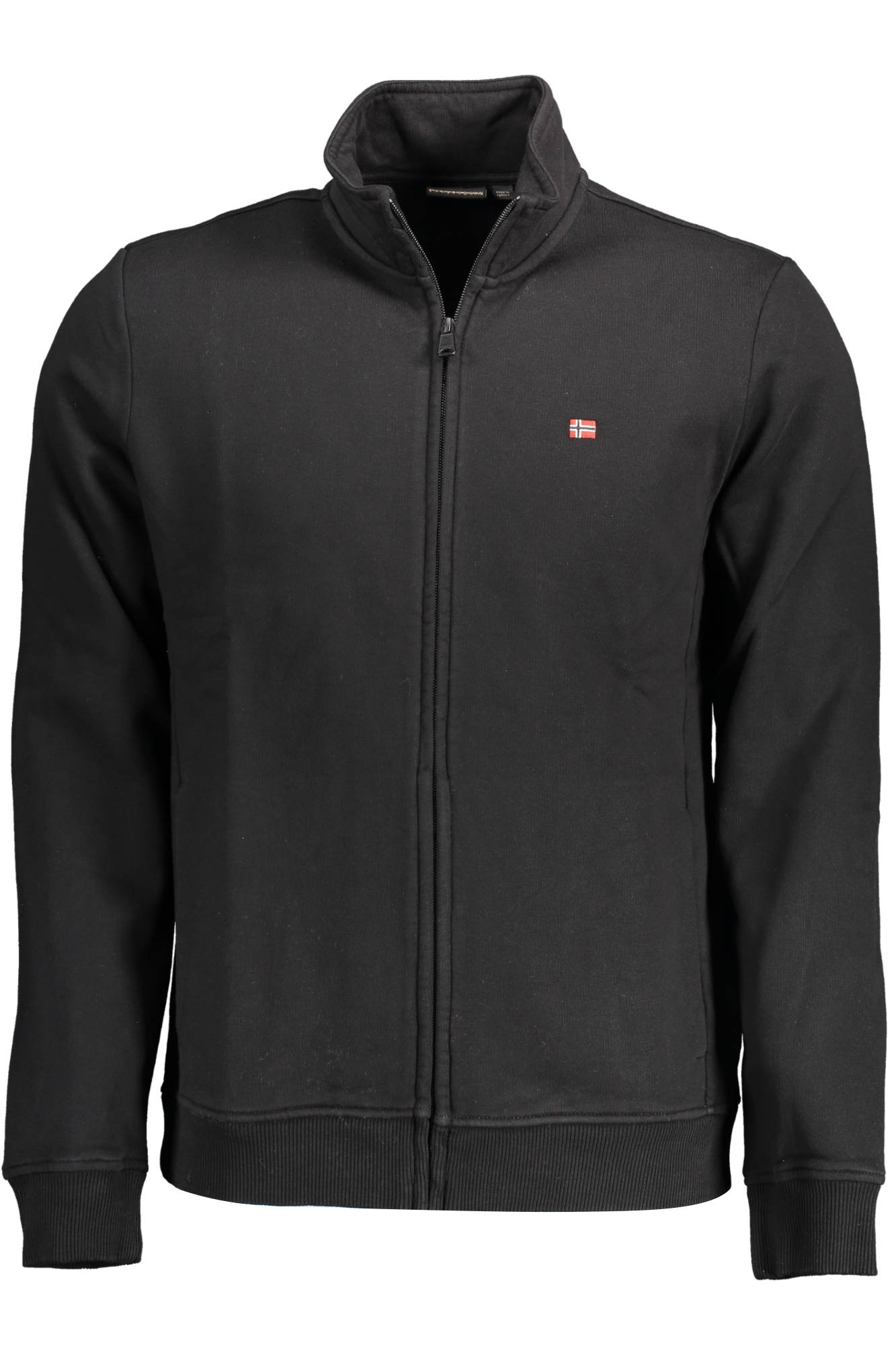 NAPAPIJRI Herren-Sweatshirt mit Reißverschluss – Schwarz für Herbst/Winter | soulluna.de Schwarz